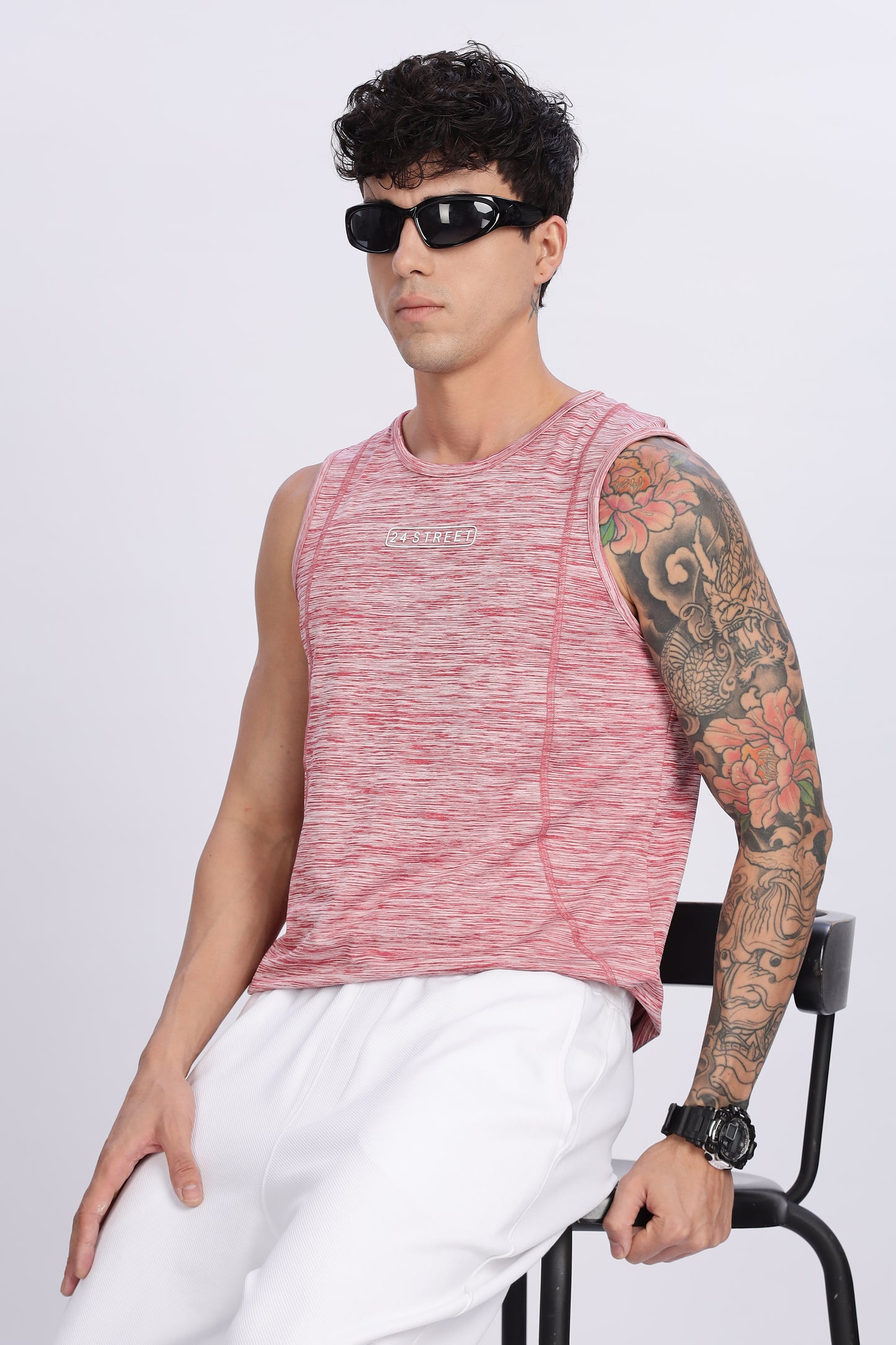 Men's Dusty Rose Active Wear SandoTshirt