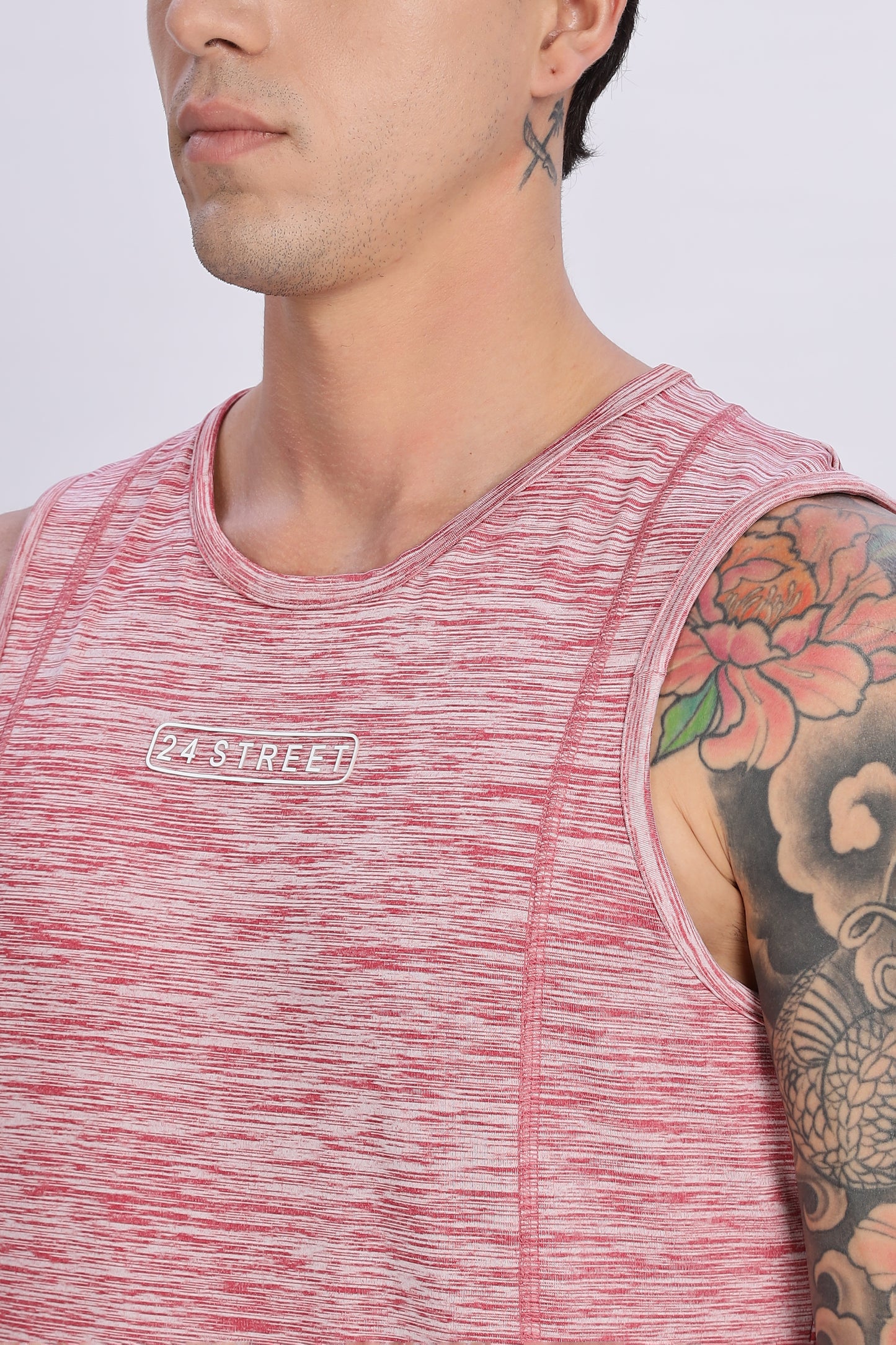 Men's Dusty Rose Active Wear SandoTshirt