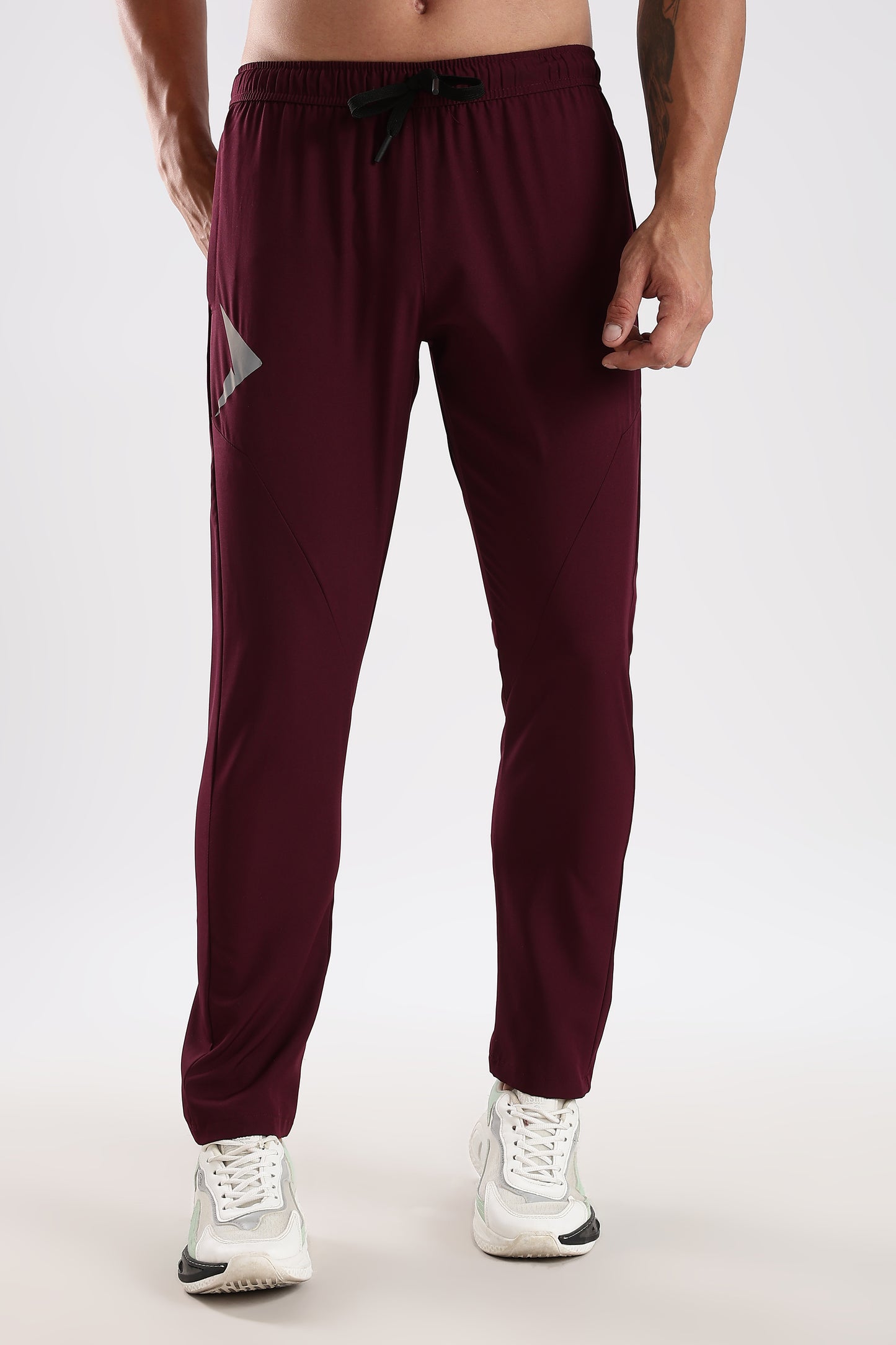 Men's Maroon sports fitness trouser