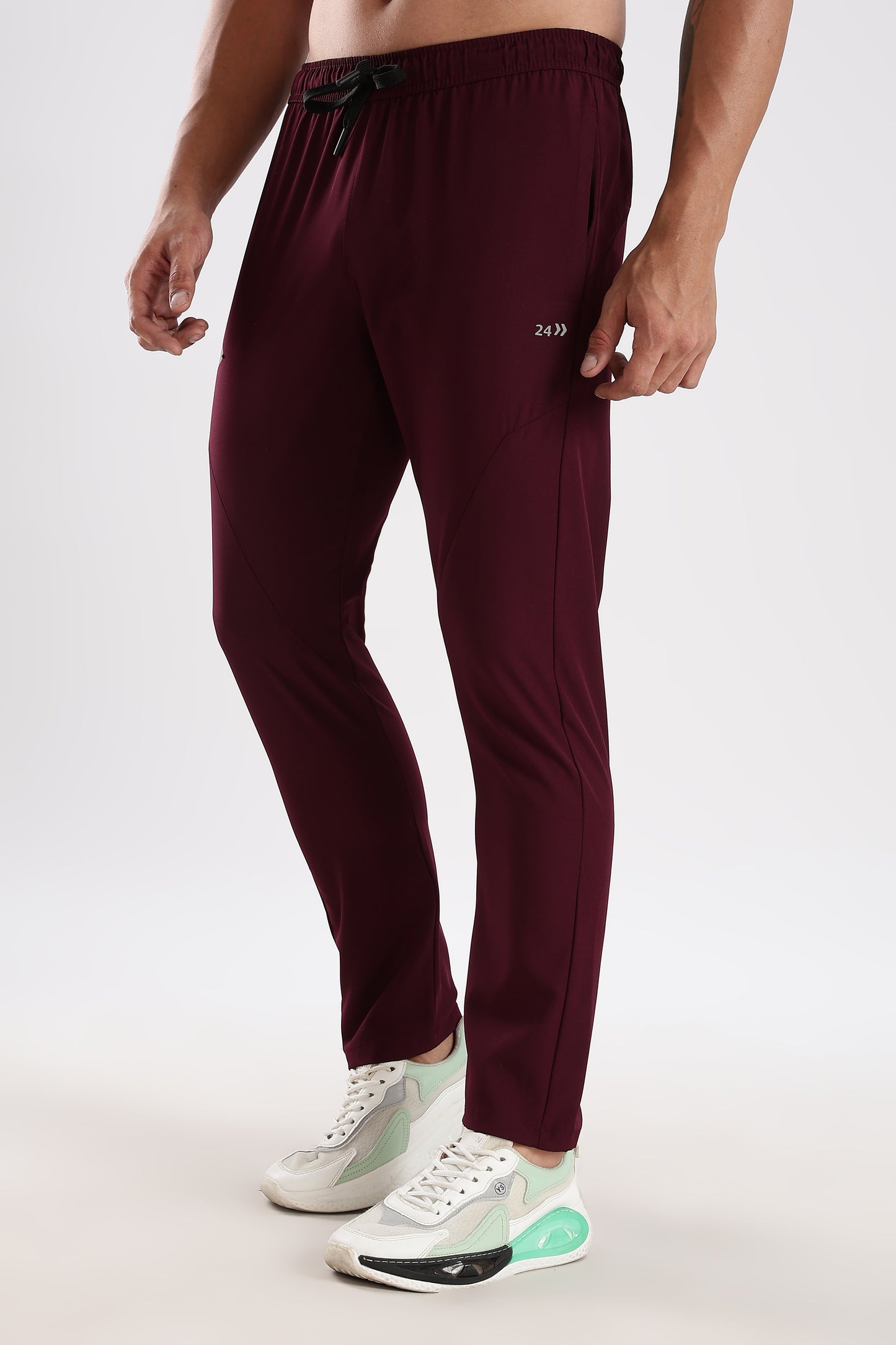 Men's Maroon sports fitness trouser