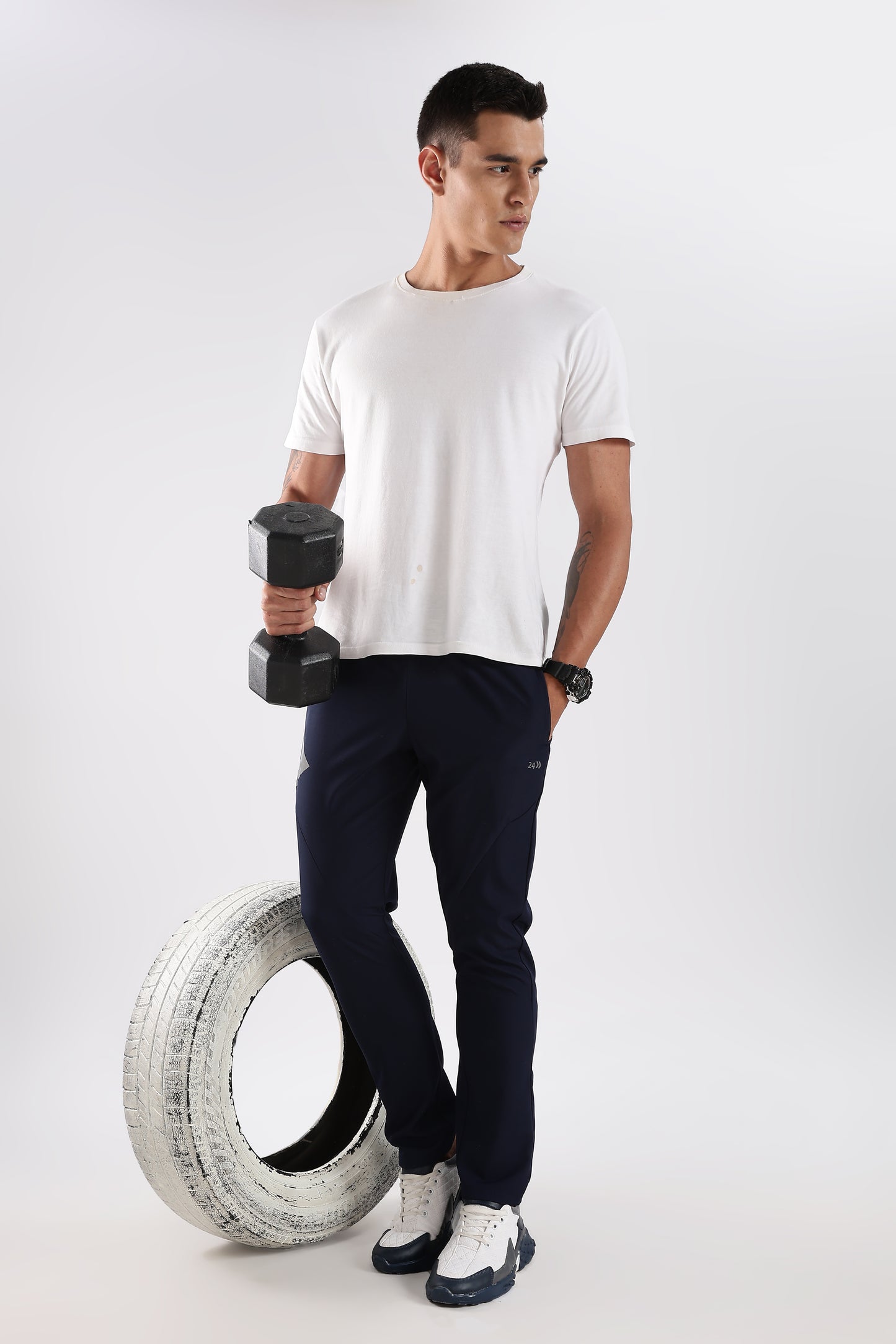Men's Navy Blue sports fitness trouser