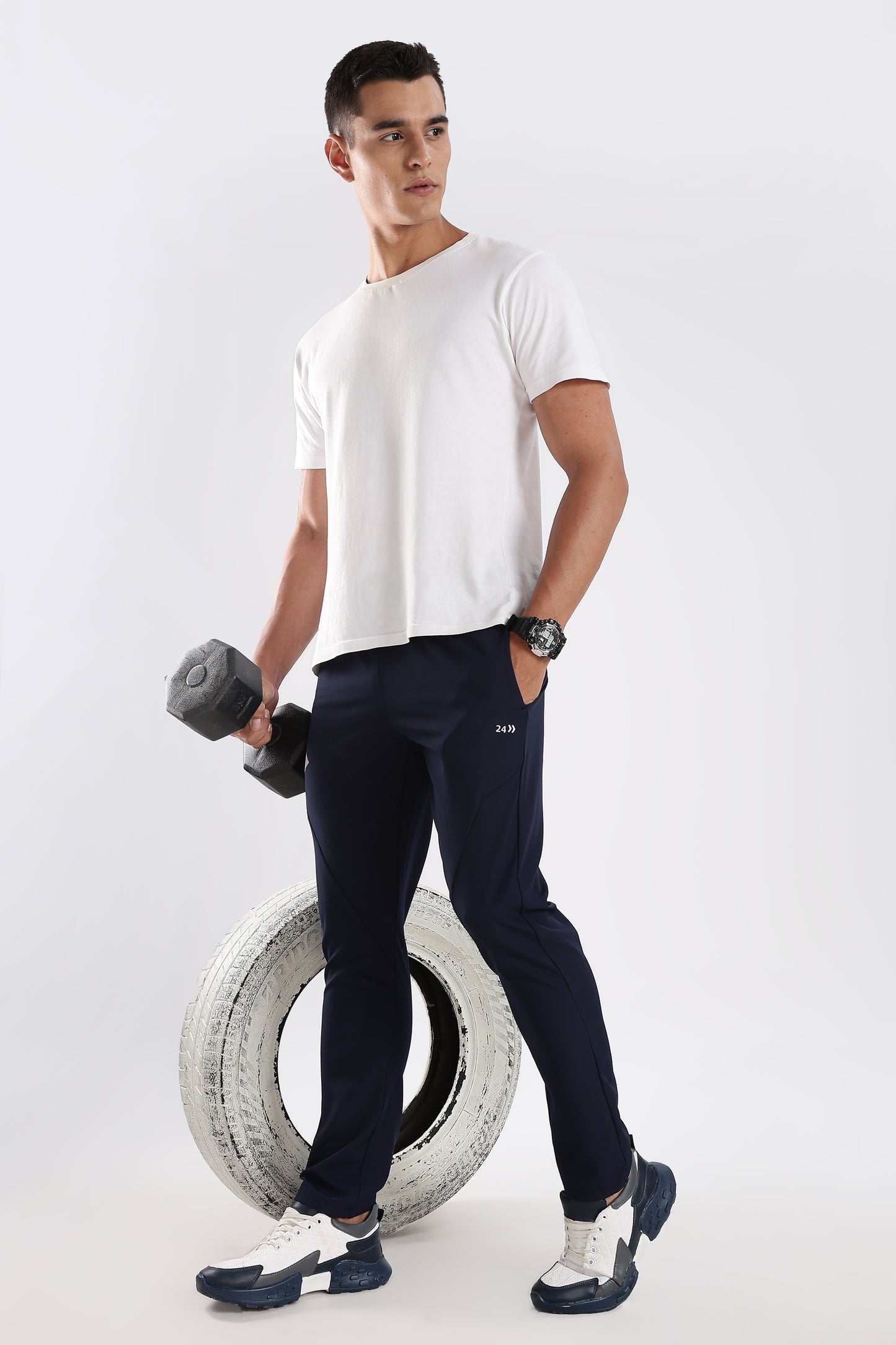 Men's Navy Blue sports fitness trouser