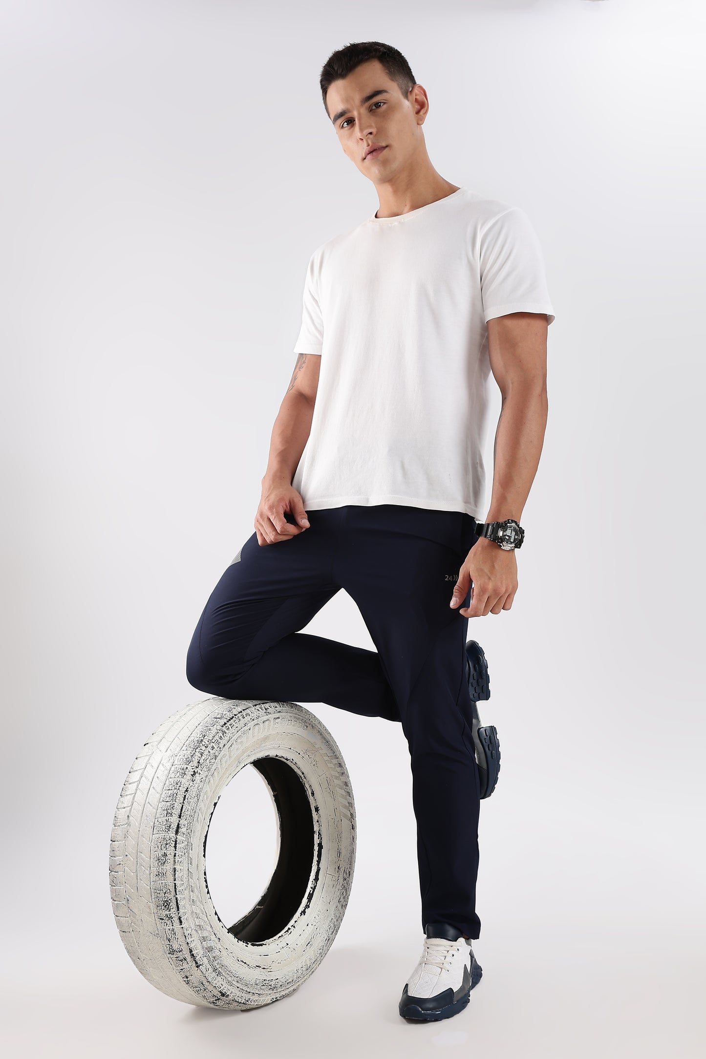 Men's Navy Blue sports fitness trouser