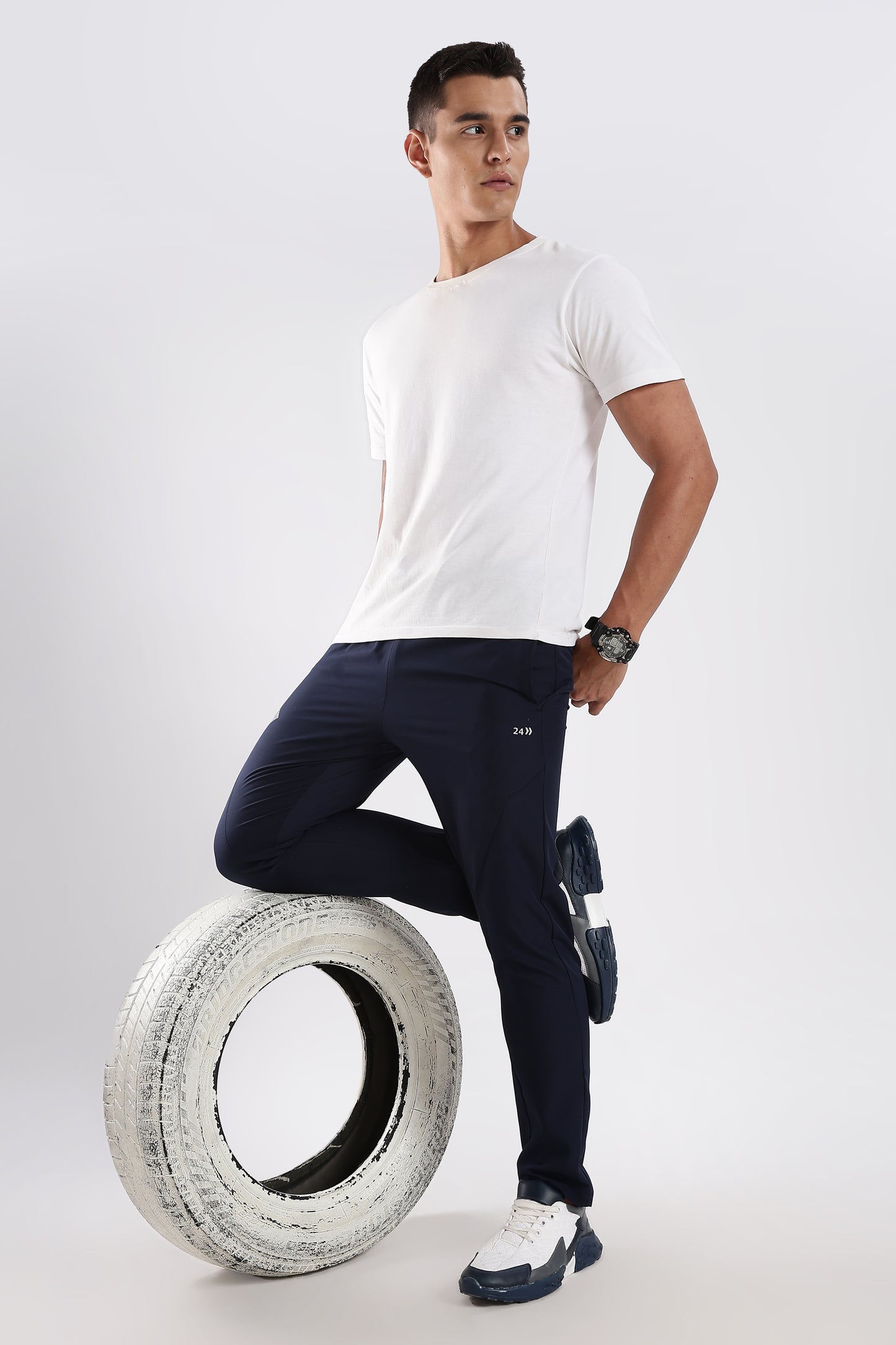 Men's Navy Blue sports fitness trouser