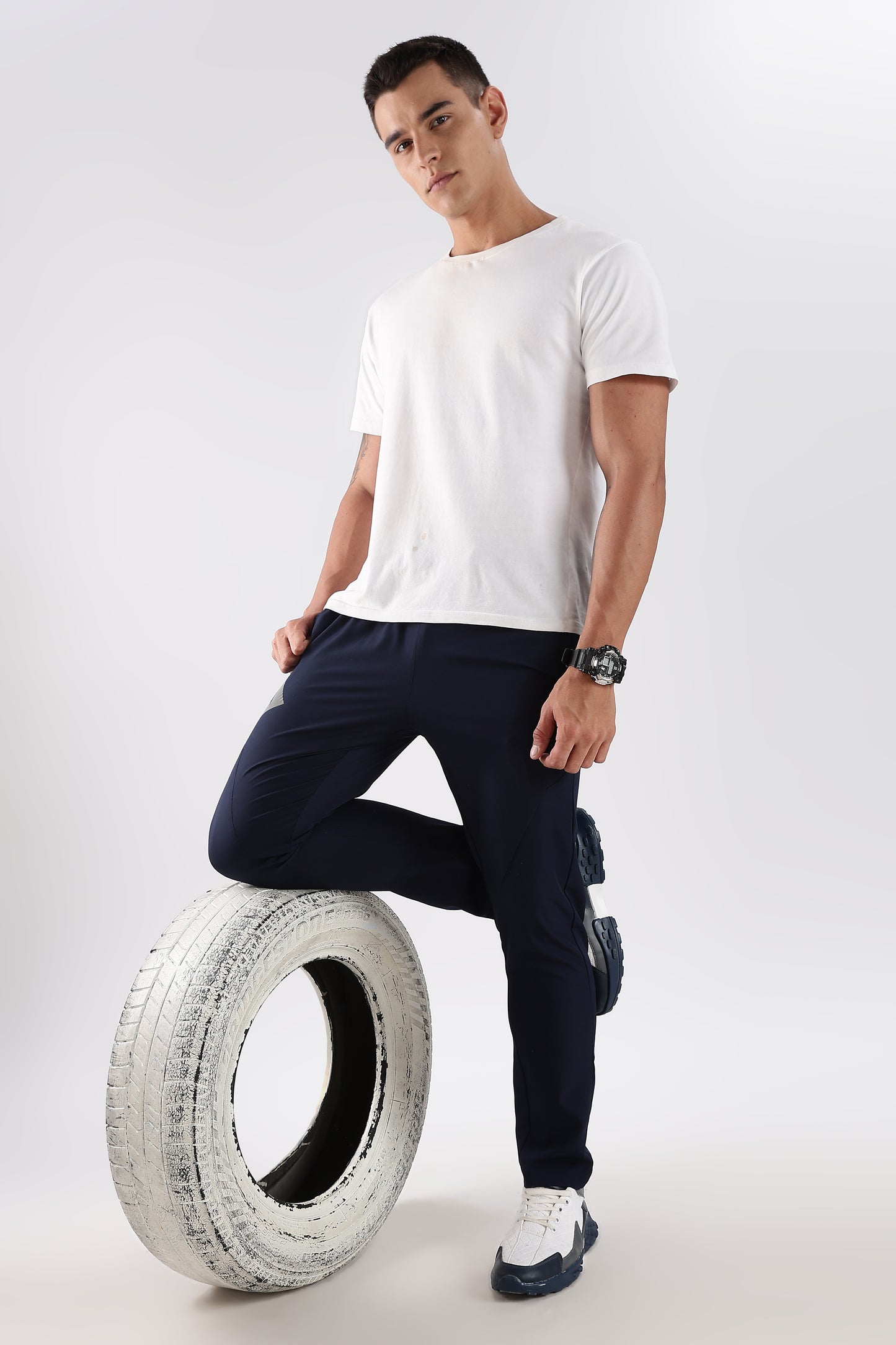 Men's Navy Blue sports fitness trouser