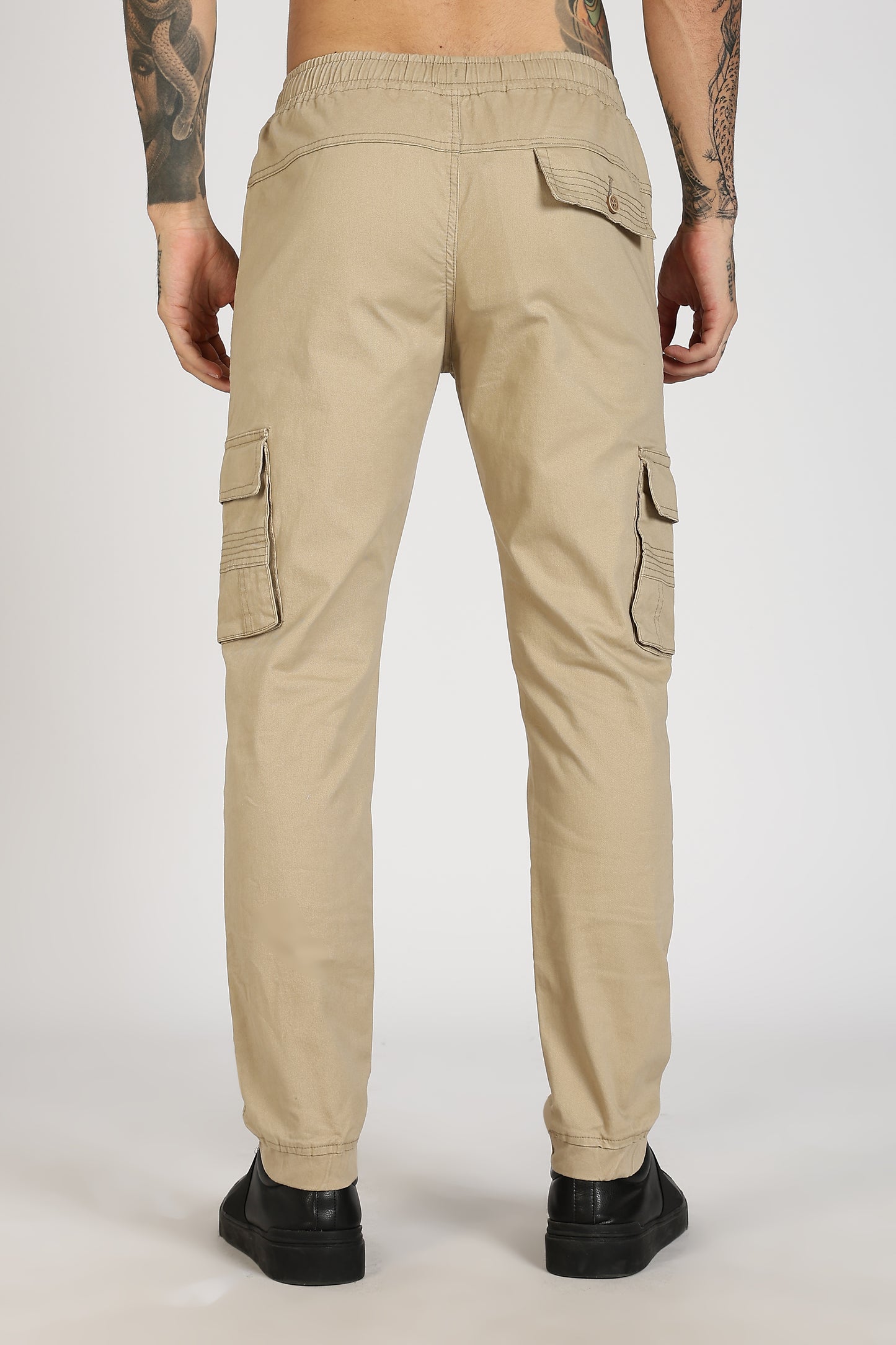 Men's Light Biscuit Power Stride Solid Jogger Cotton