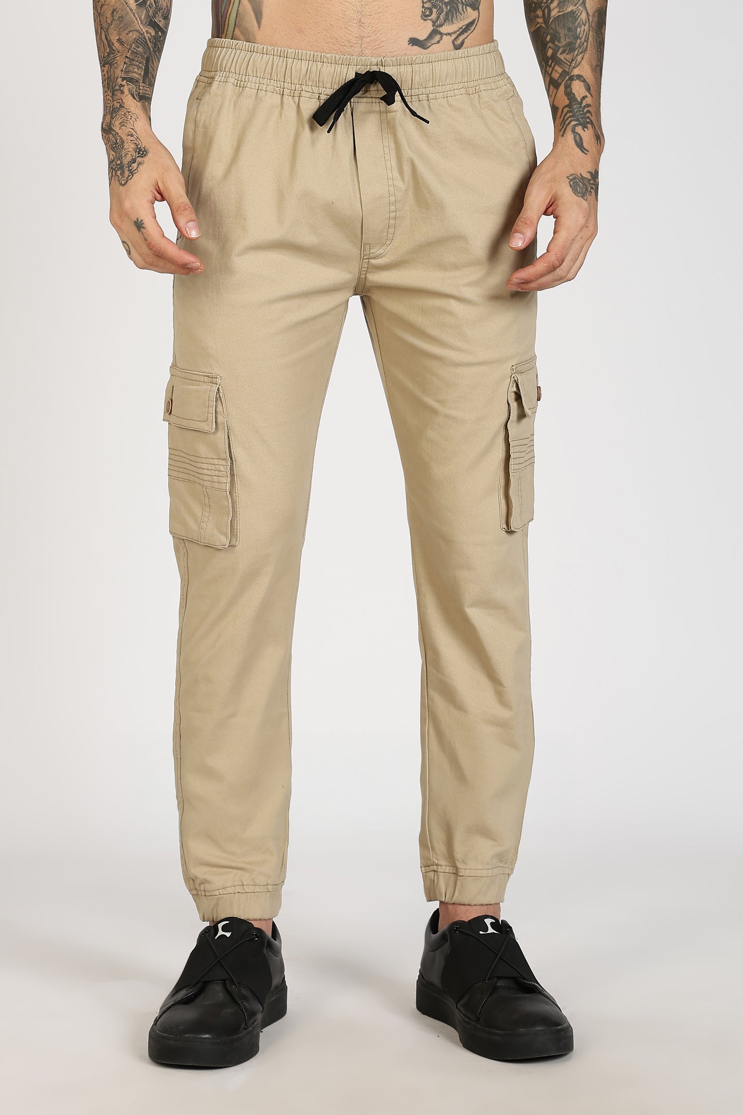 Men's Light Biscuit Power Stride Solid Jogger Cotton