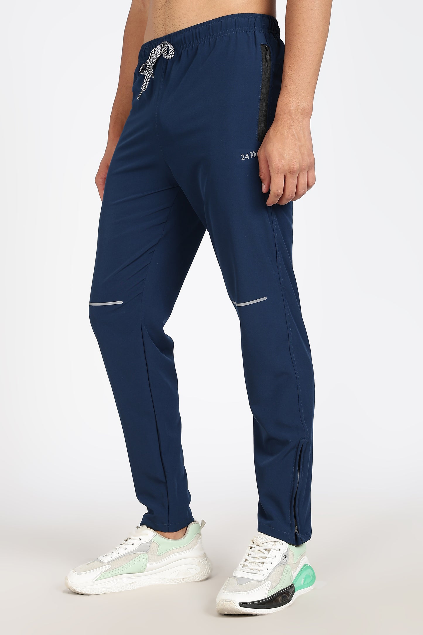 Men's Blue sports active track lower Pant