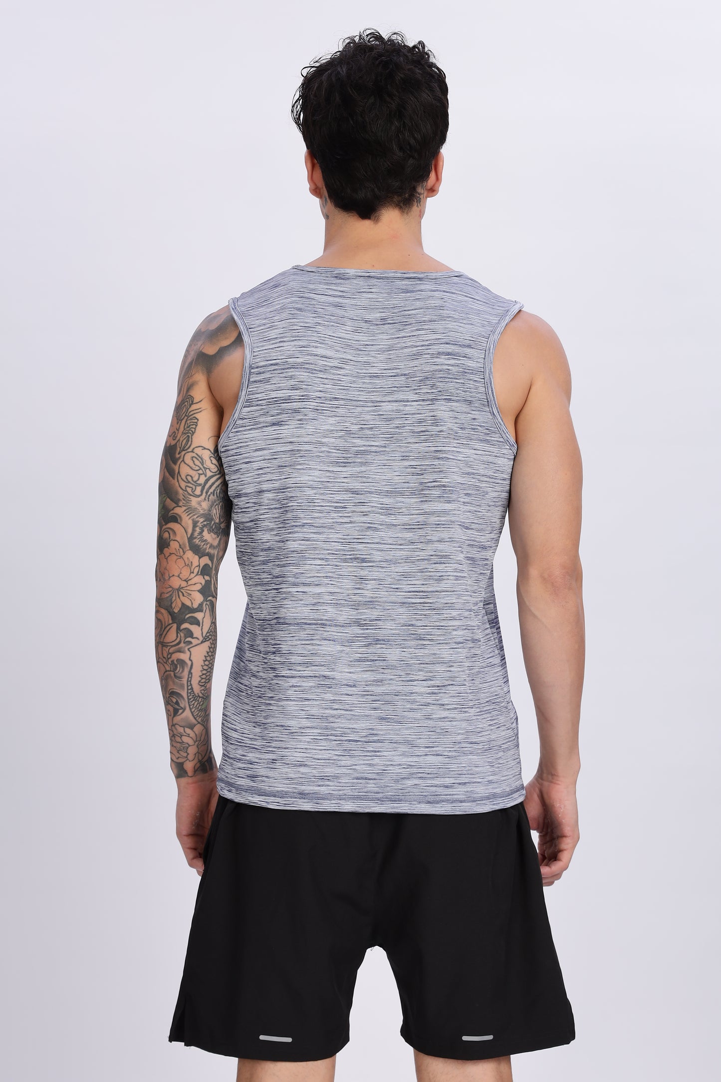 Men's Grey Active Wear SandoTshirt