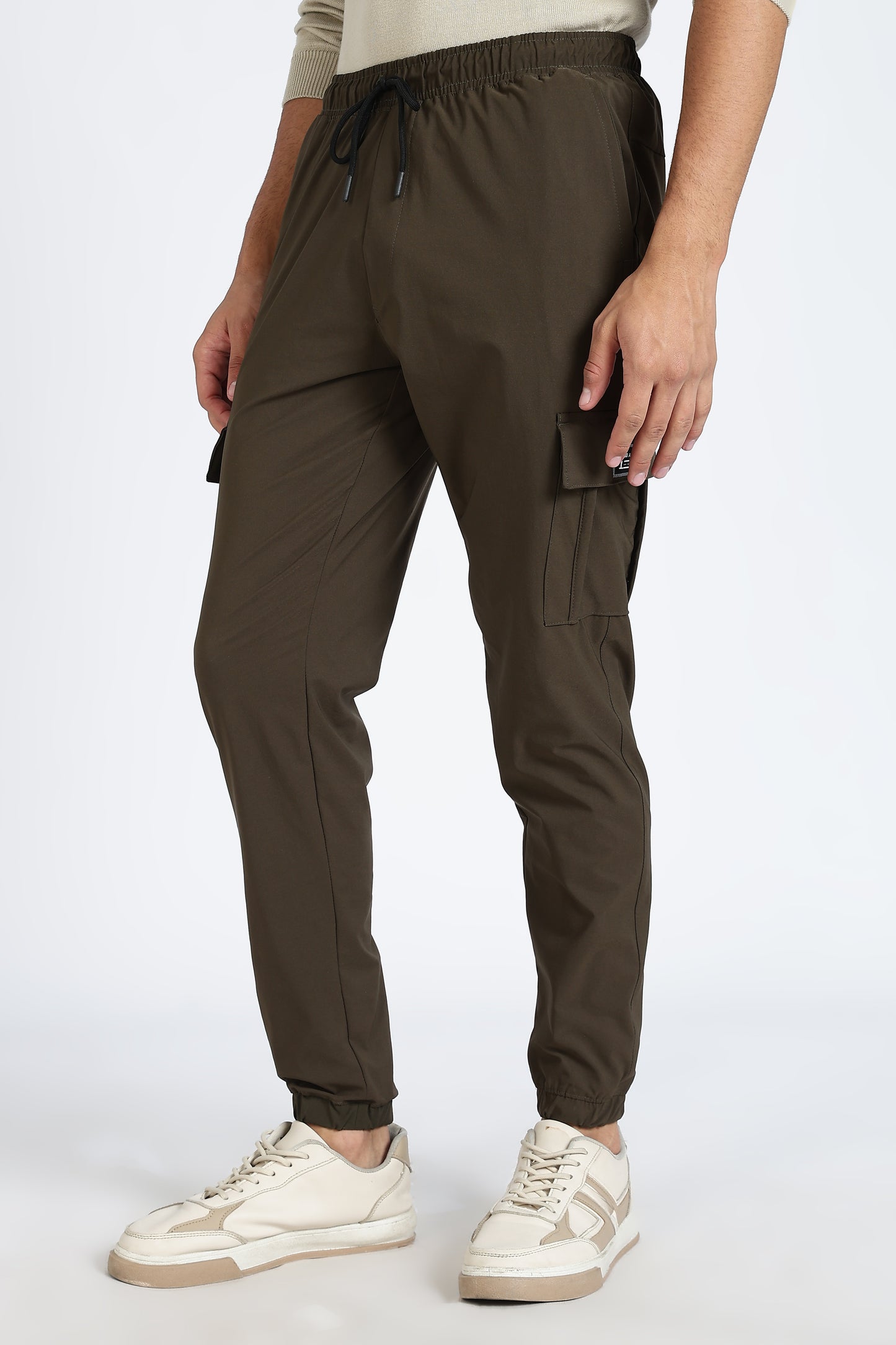 Men's Green Elite Joggers Solid