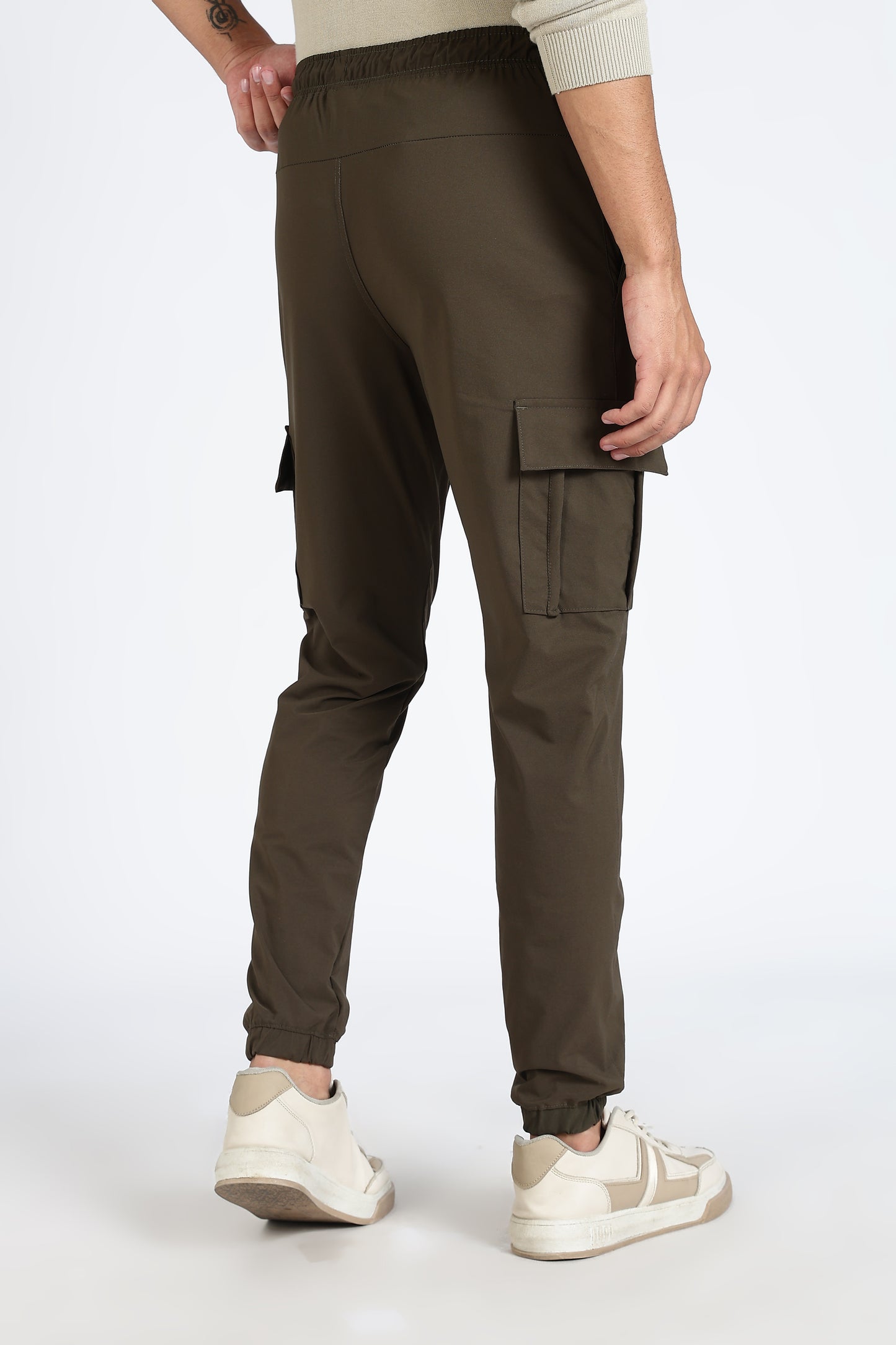 Men's Green Elite Joggers Solid