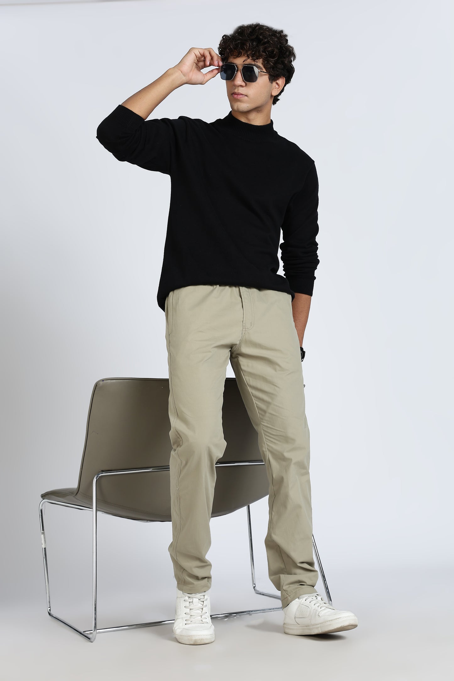 Men's Khakee Relax Fit Pyjamas Pants Solid Comfort Cotton