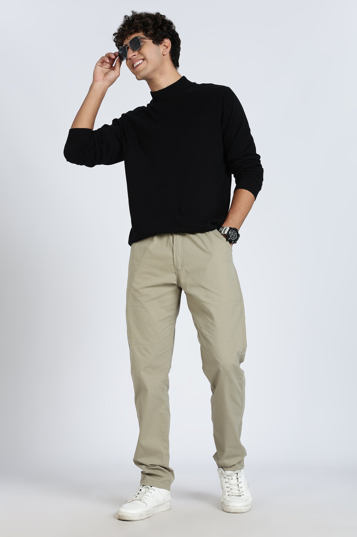 Men's Khakee Relax Fit Pyjamas Pants Solid Comfort Cotton