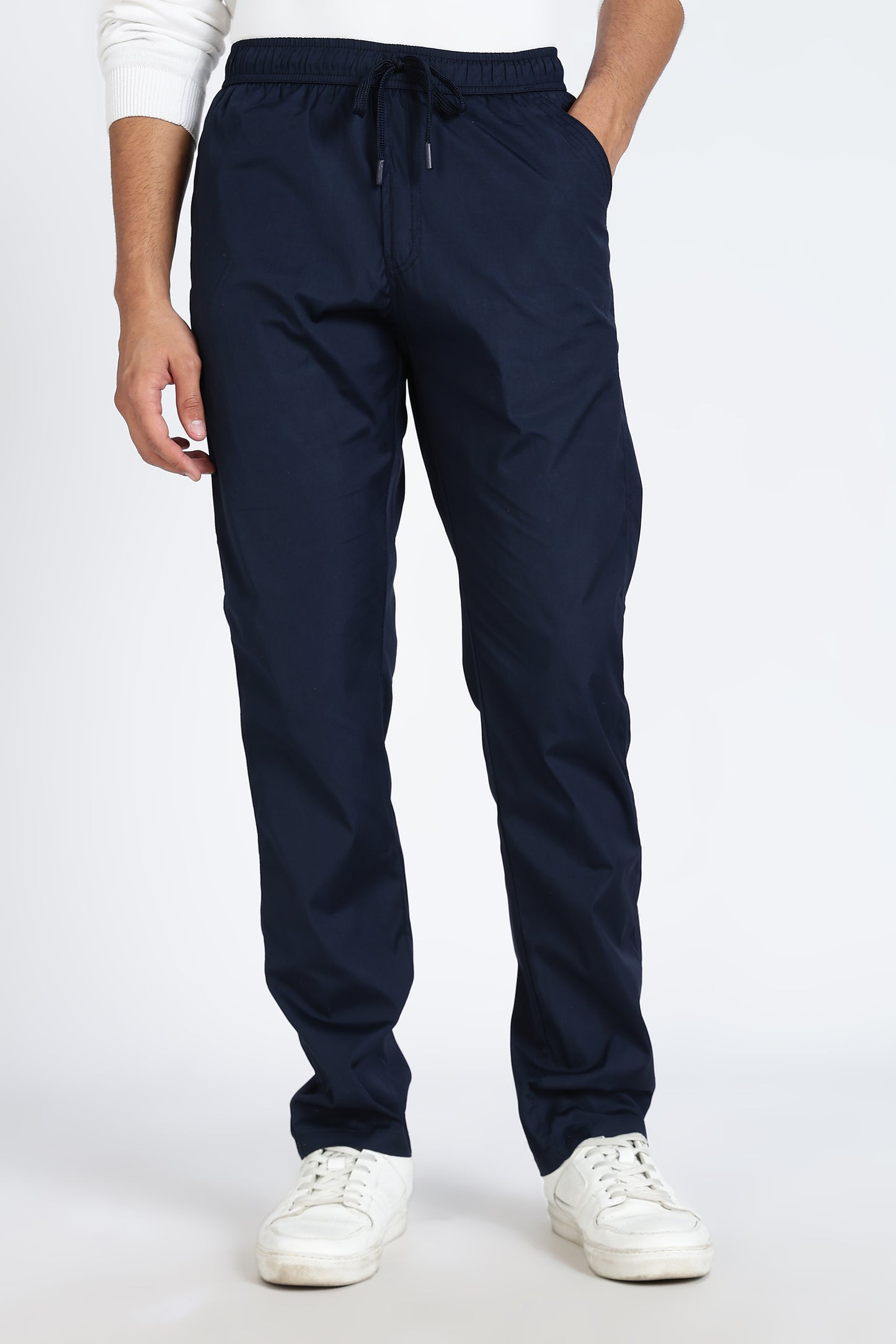 Men's Blue Relax Fit Pyjamas Pants Solid Comfort Cotton