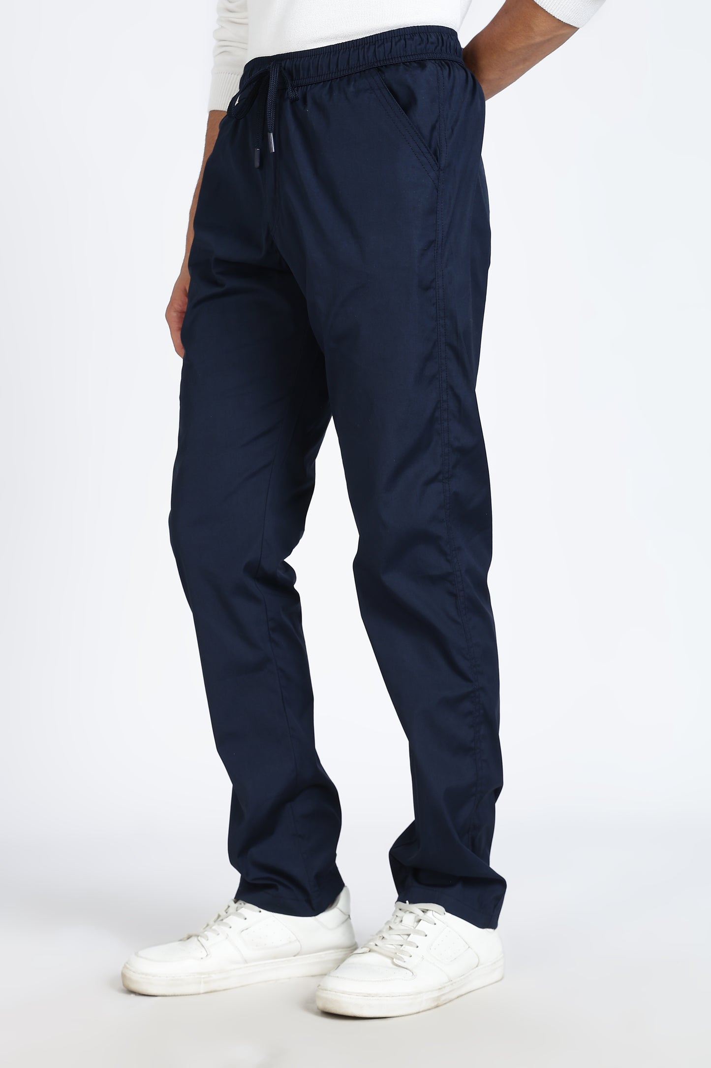 Men's Blue Relax Fit Pyjamas Pants Solid Comfort Cotton