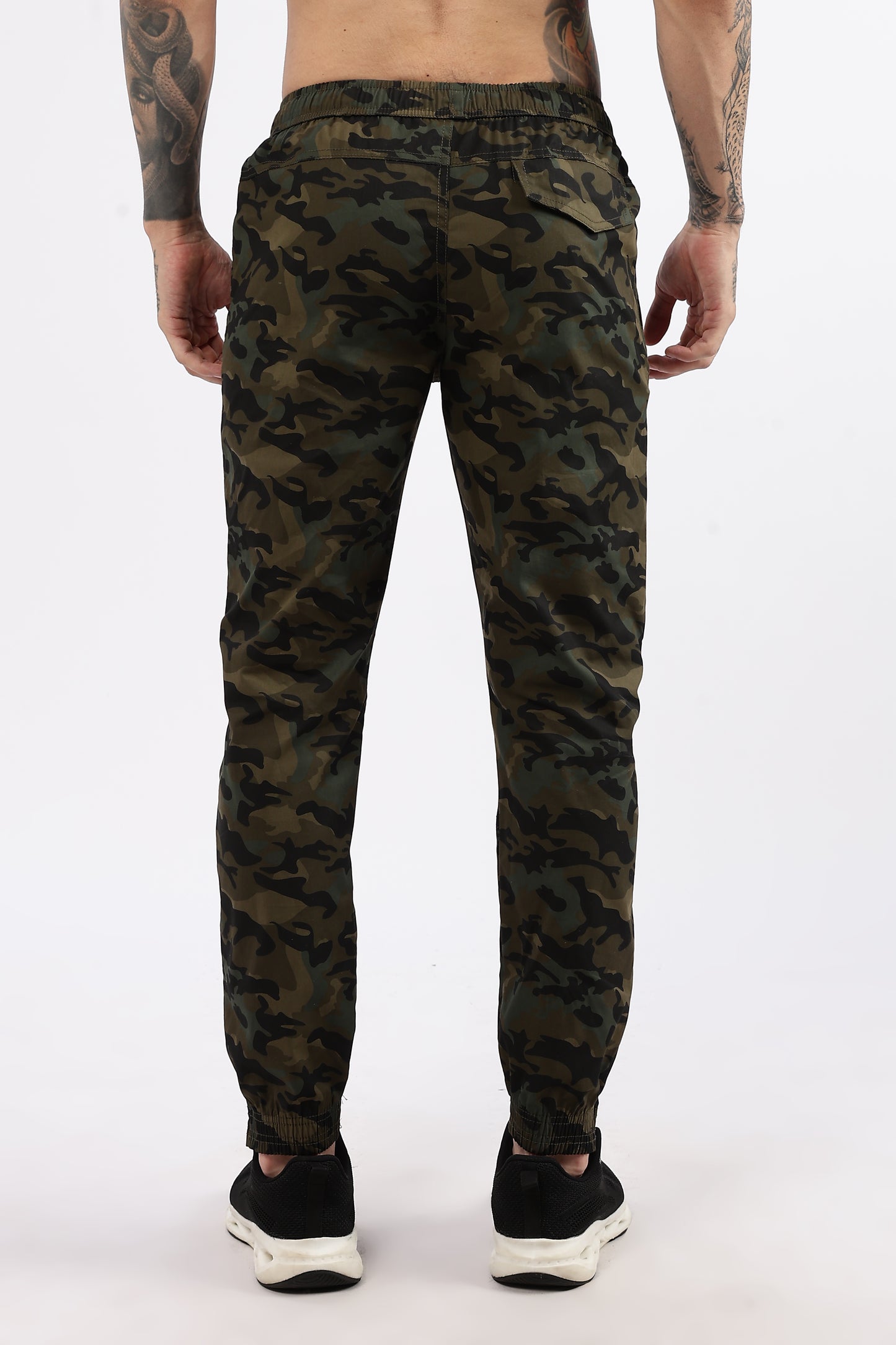 Men's Green Military Printed Jogger