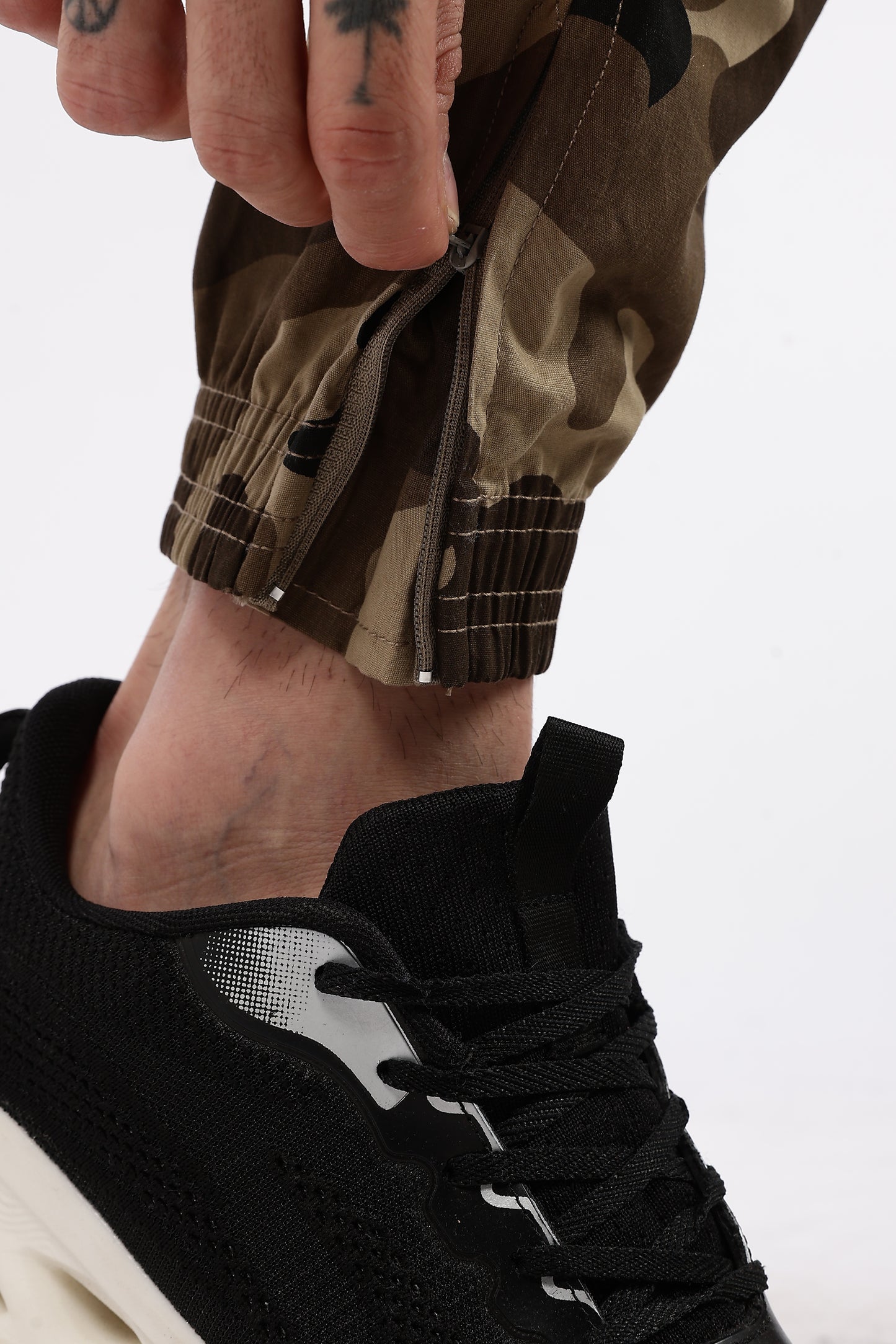 Men's Light Brown Military Printed Jogger