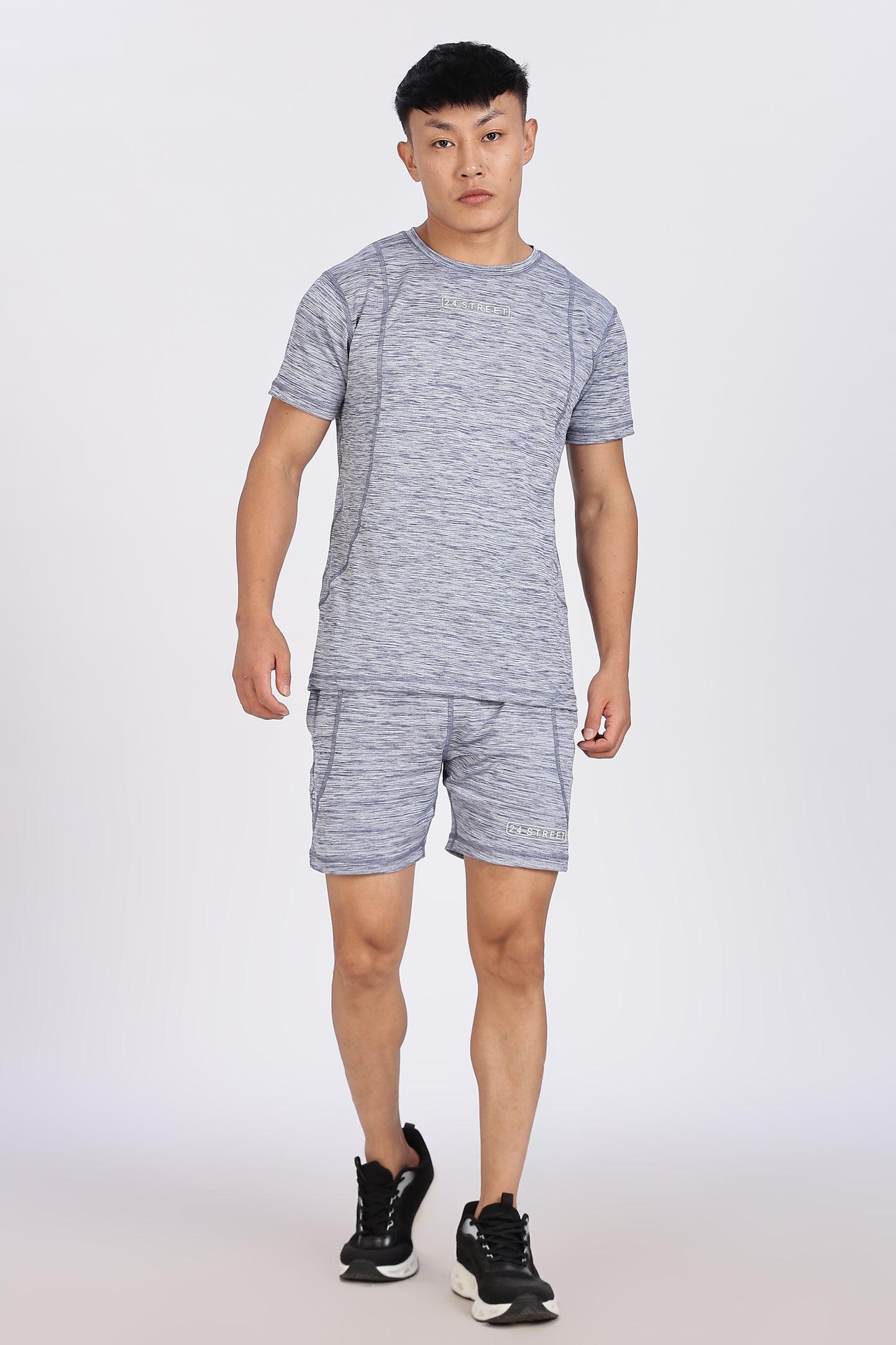 Men's Steel Grey Co-ord set Half Sleeves