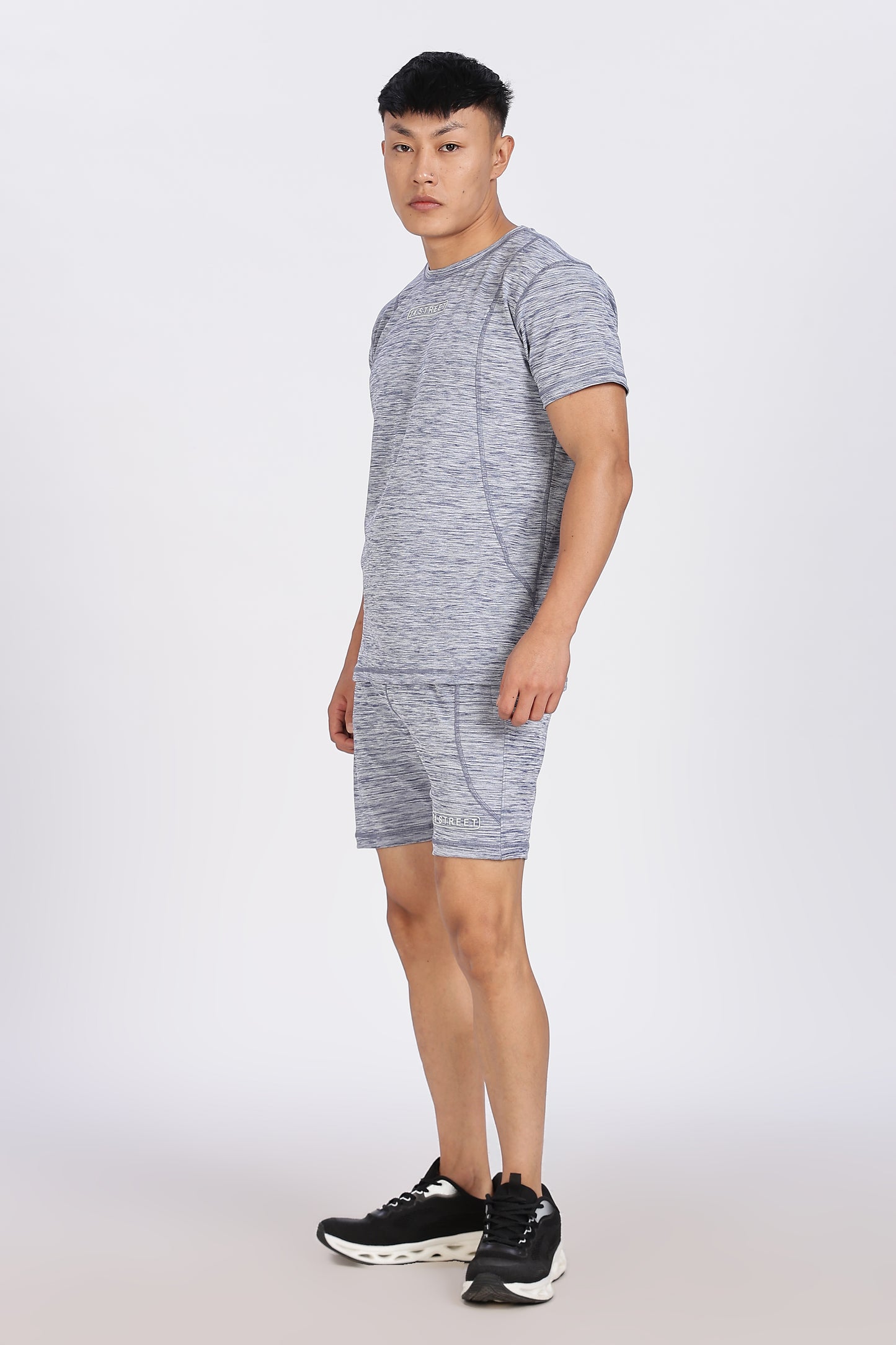 Men's Steel Grey Co-ord set Half Sleeves