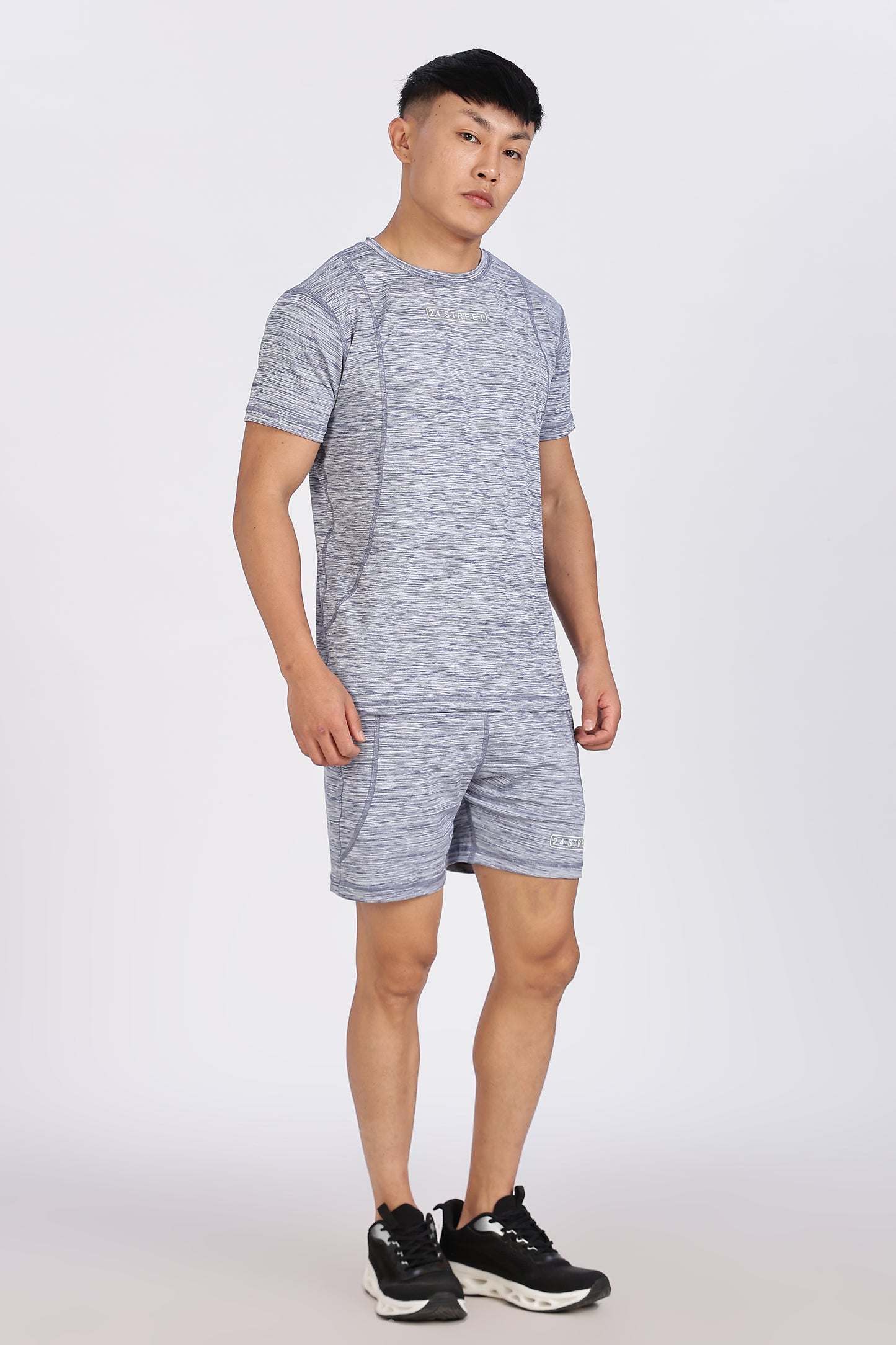 Men's Steel Grey Co-ord set Half Sleeves
