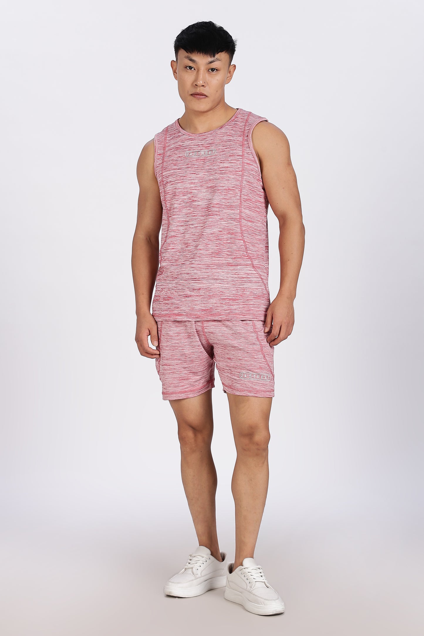 Men's Dusty Rose Co-ord set Sleeve less