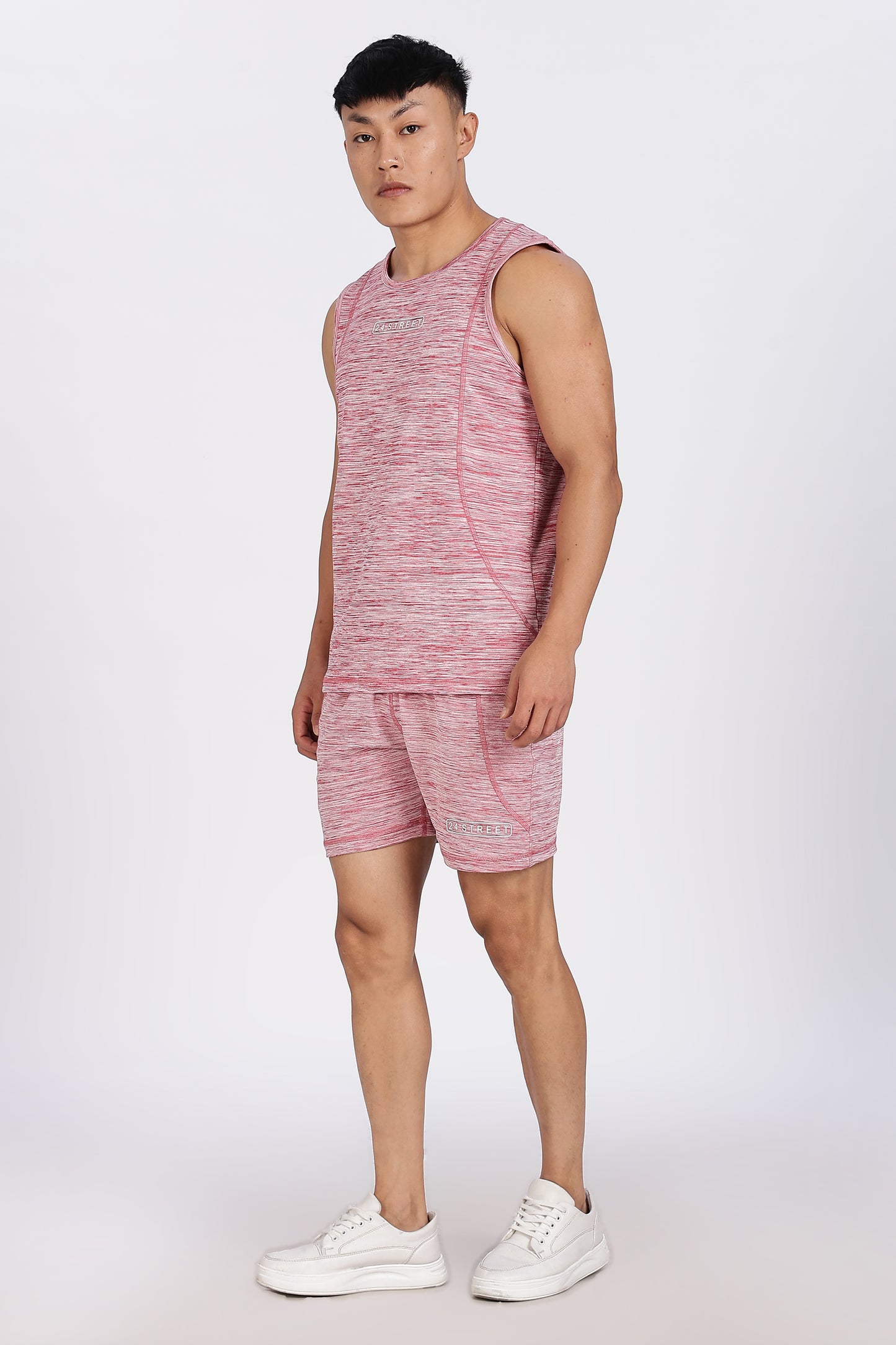 Men's Dusty Rose Co-ord set Sleeve less