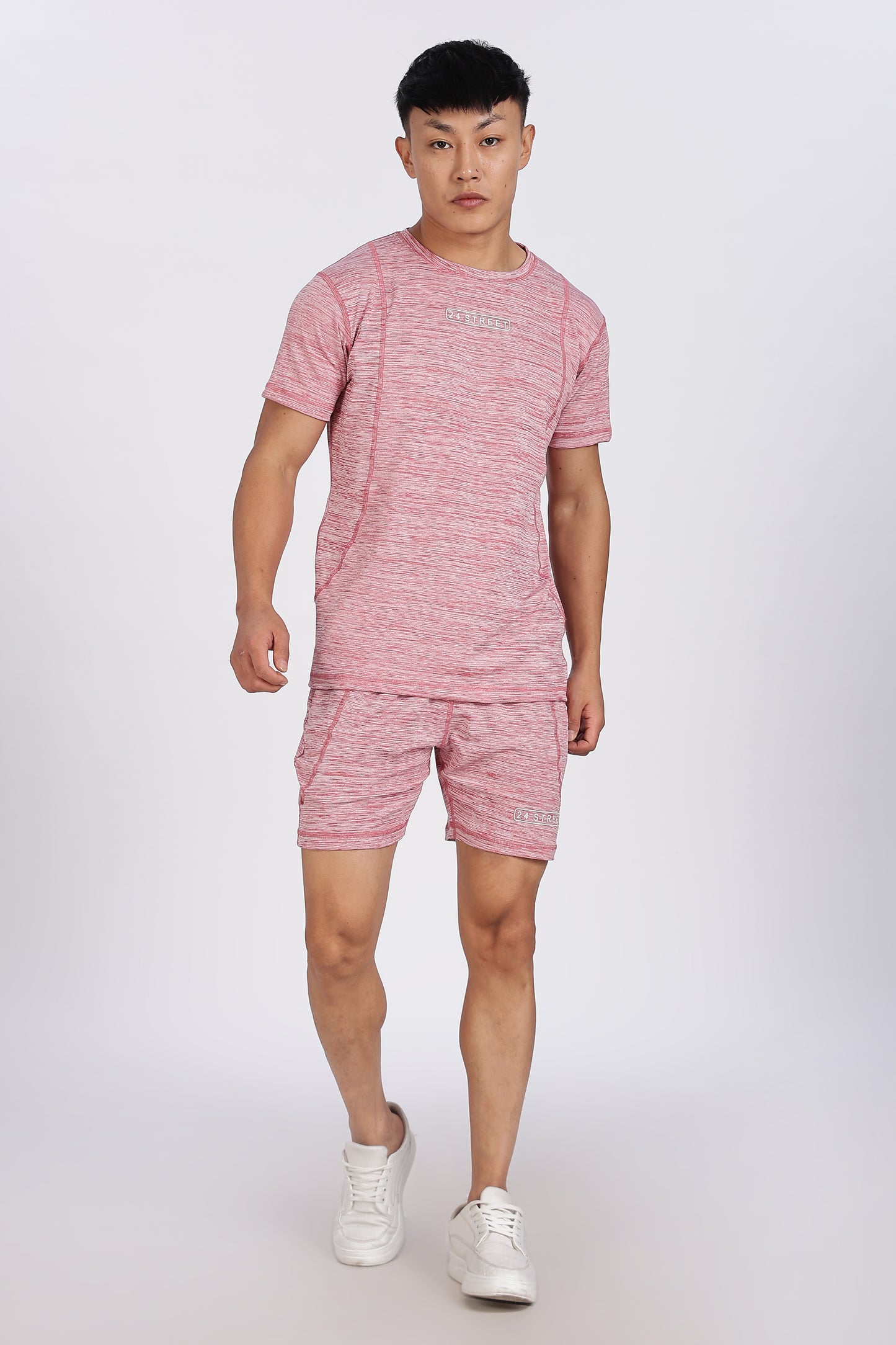 Men's Dusty Rose Co-ord set Half Sleeves