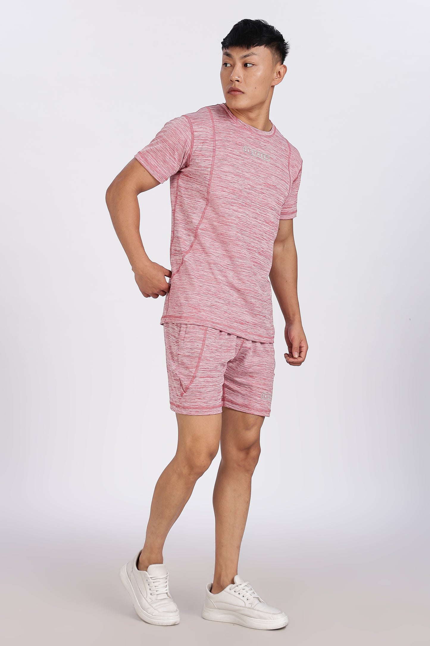 Men's Dusty Rose Co-ord set Half Sleeves