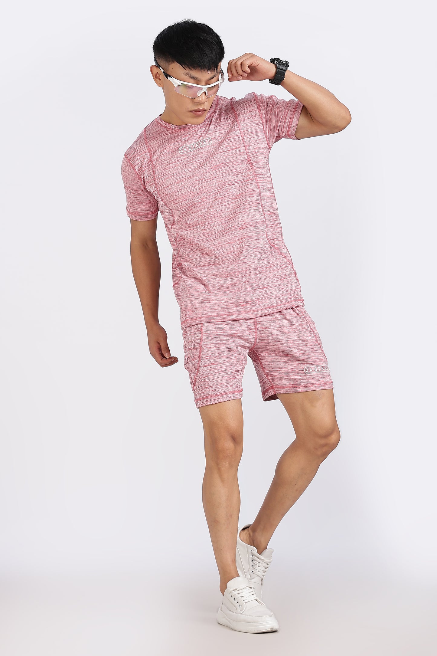 Men's Dusty Rose Co-ord set Half Sleeves