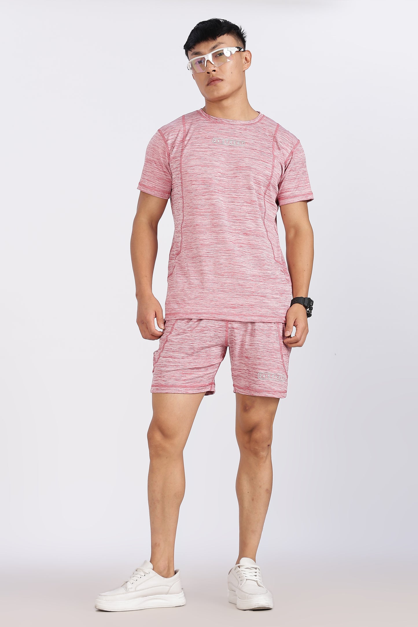 Men's Dusty Rose Co-ord set Half Sleeves