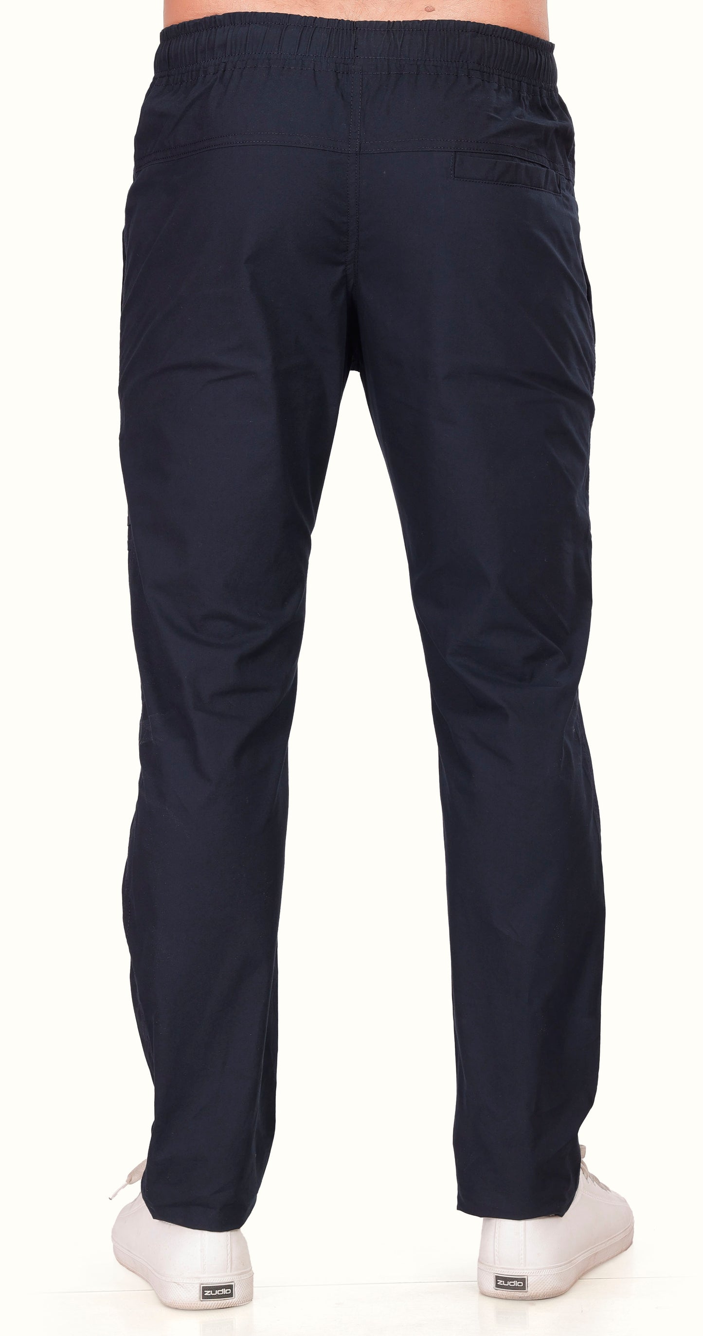 Men's Dark Blue Gentle Ease Pyjama Pants Solid Comfort Cotton