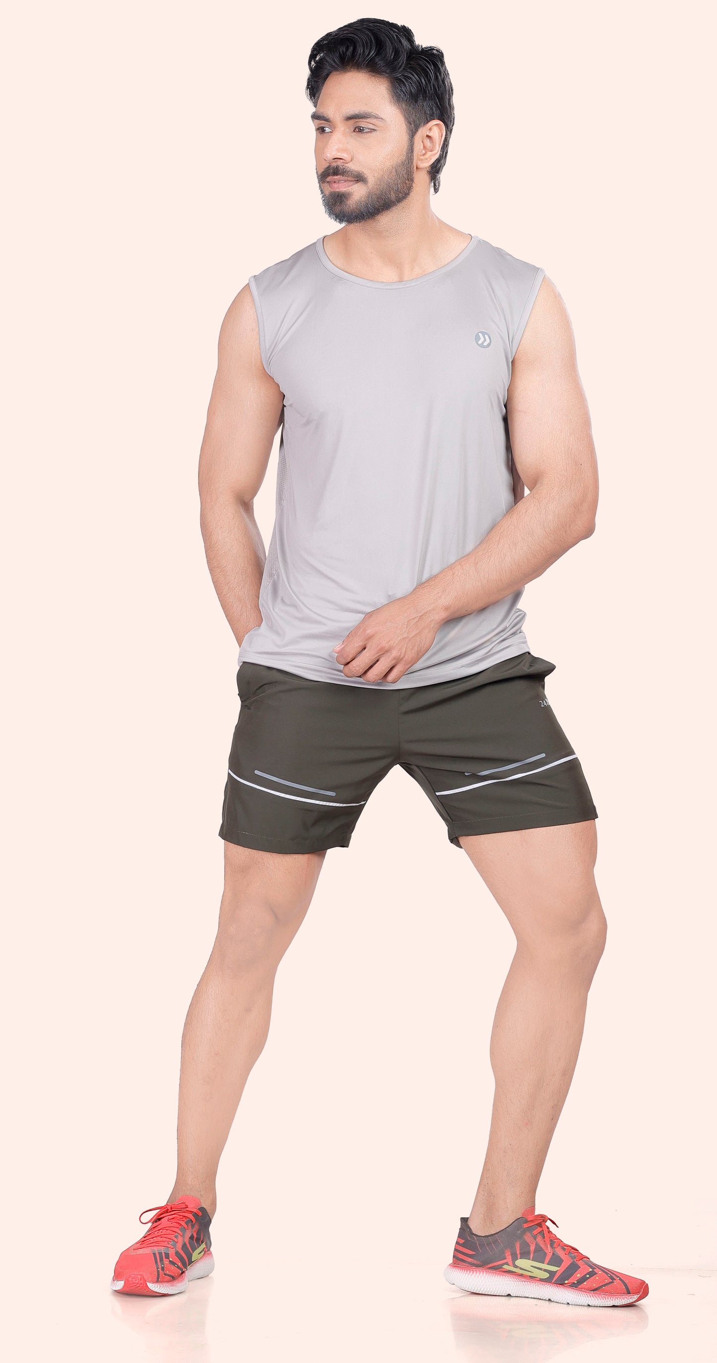 Men's Green Active Pulse Sports Shorts