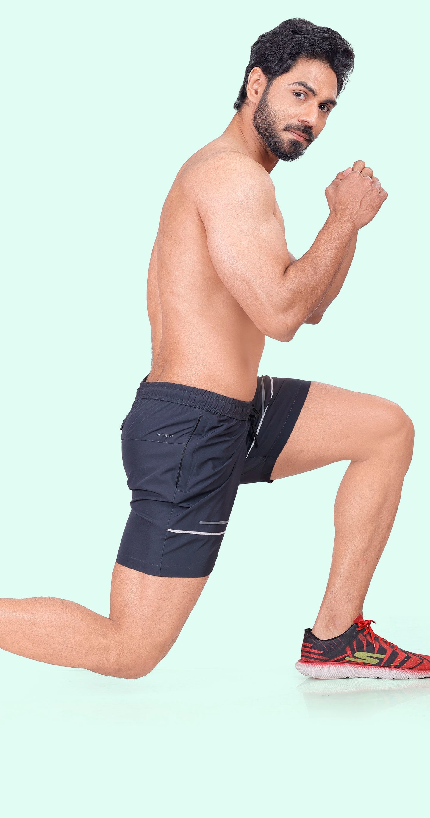 Men's Dark Grey Active Pulse Sports Shorts