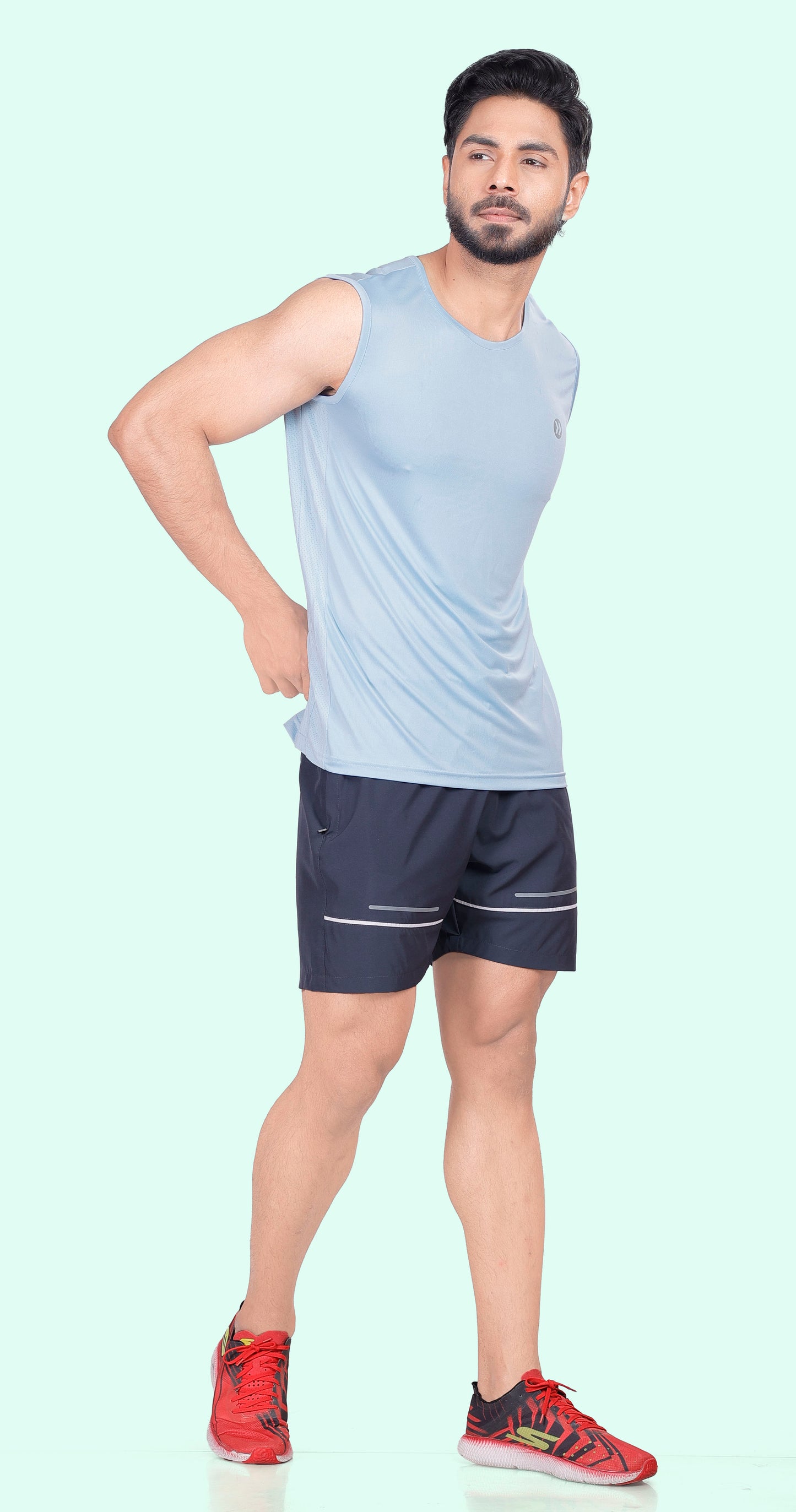 Men's Dark Grey Active Pulse Sports Shorts