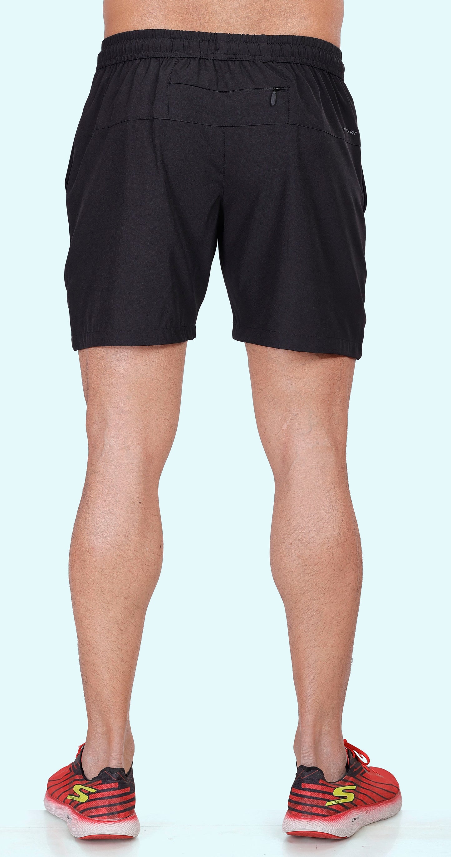 Men's Black Active Pulse Sports Shorts