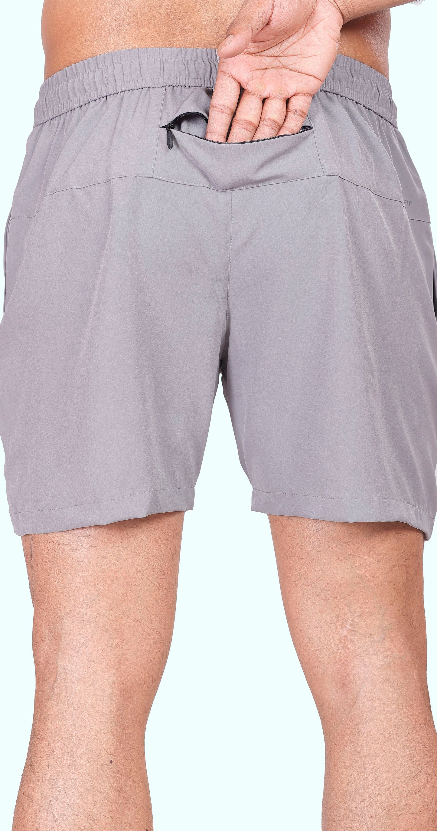 Men's Light Grey Active Pulse Sports Shorts