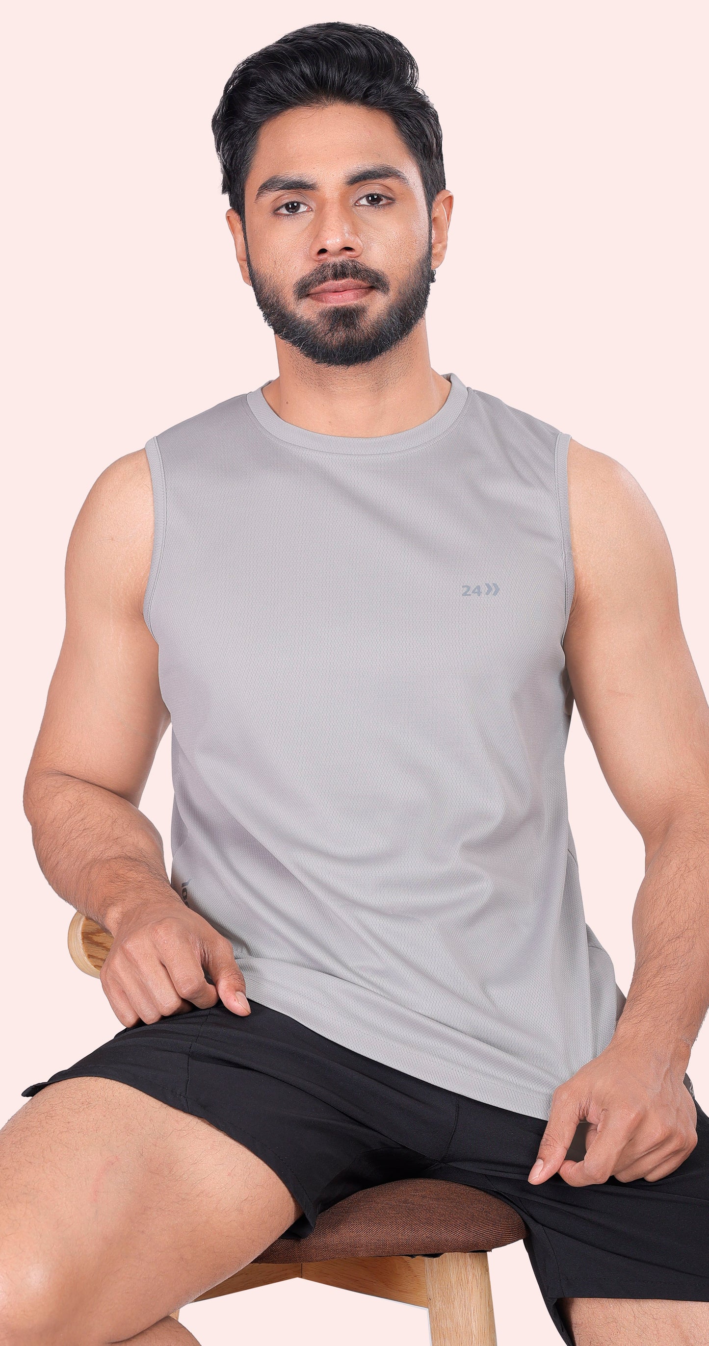 Men's Light Grey Active Wear Essentials Sports Sandow