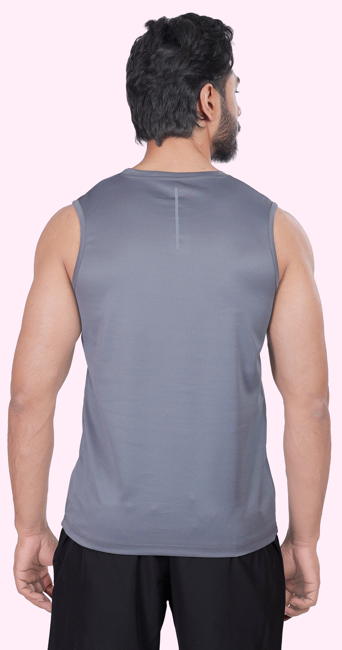 Men's Steel Grey Active Wear Essentials Sports Sandow