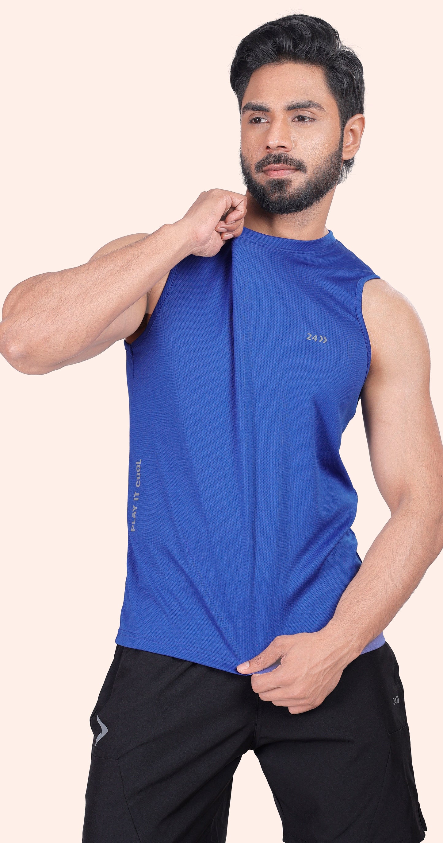 Men's Navy Blue Active Wear Essentials Sports Sandow