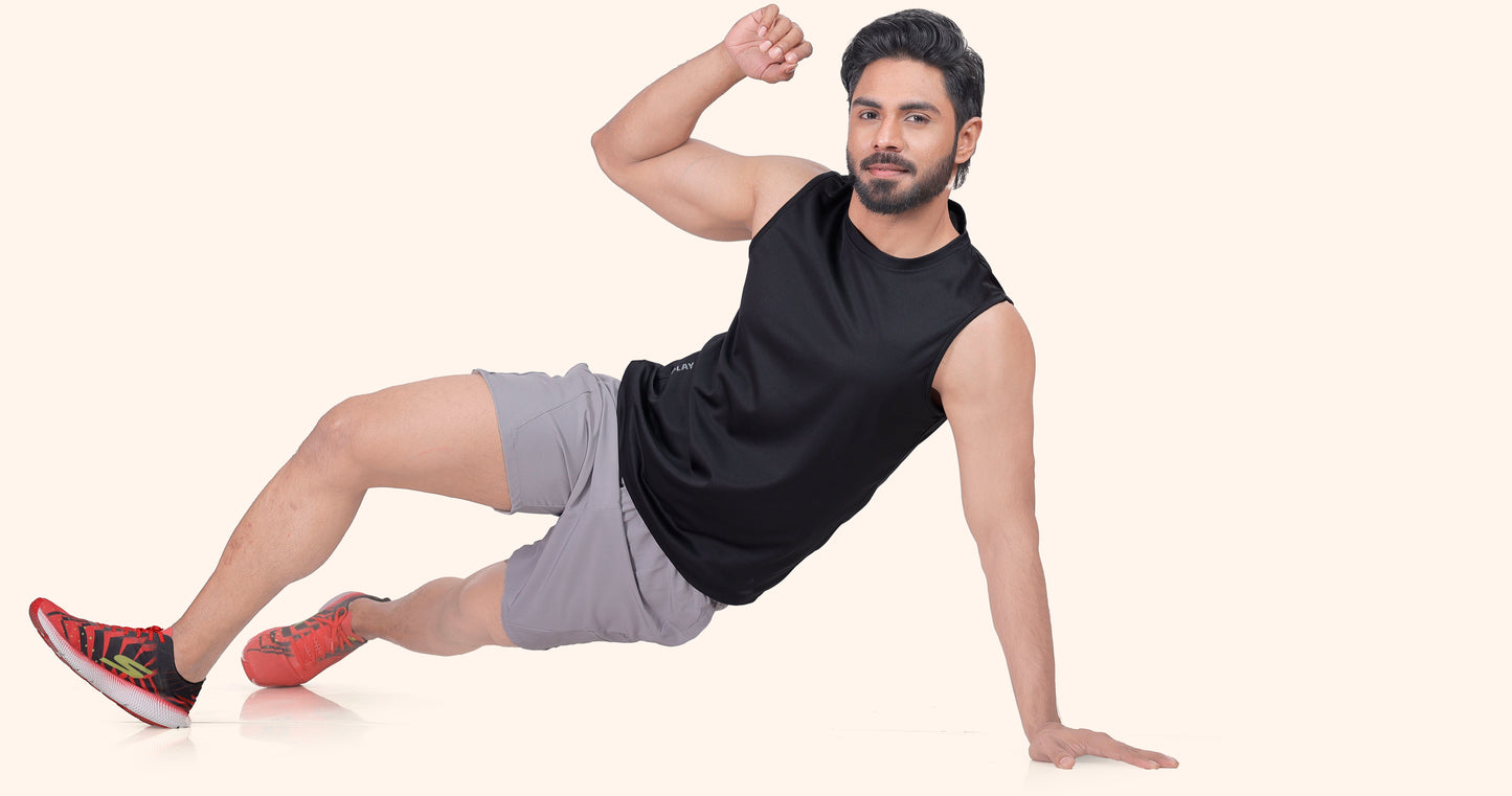 Men's Black Active Wear Essentials Sports Sandow