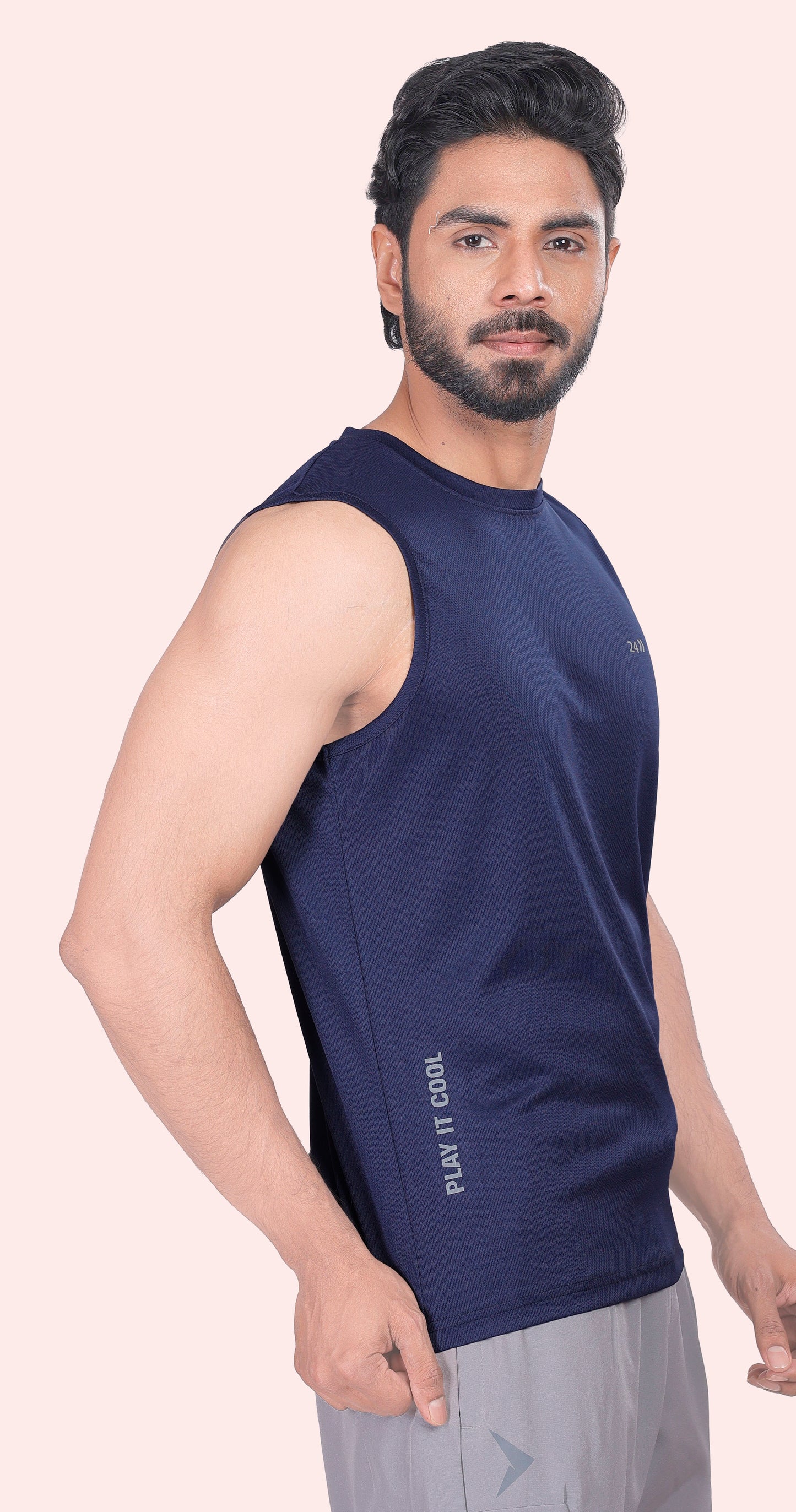 Men's Dark Blue Active Wear Essentials Sports Sandow