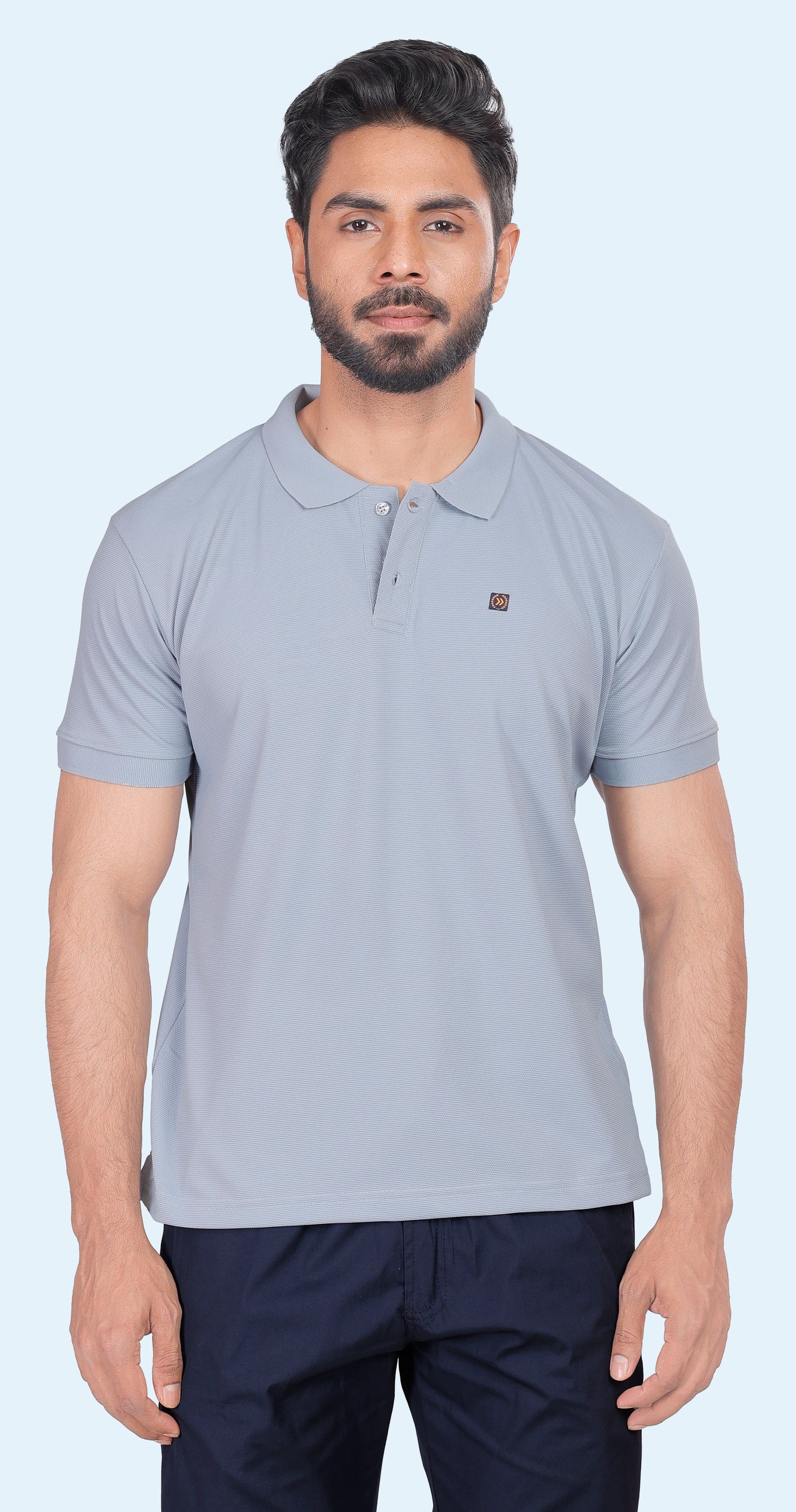 Men's Light Blue Classic Comfort Polo T-shirts