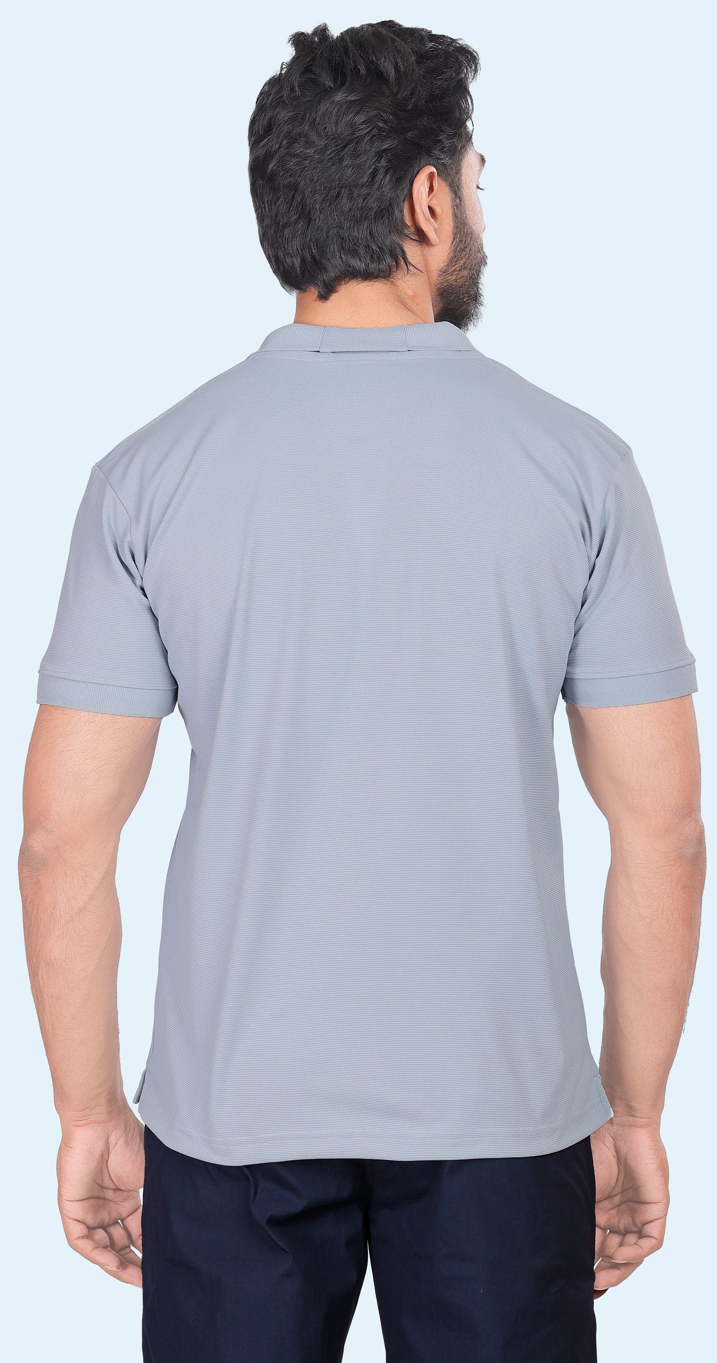 Men's Light Blue Classic Comfort Polo T-shirts