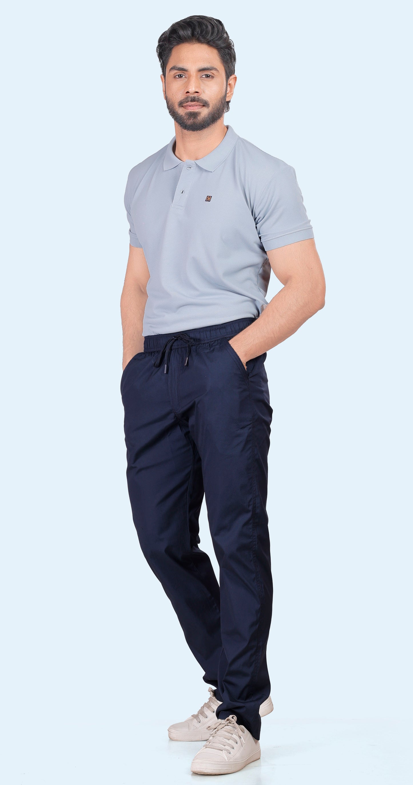 Men's Light Blue Classic Comfort Polo T-shirts