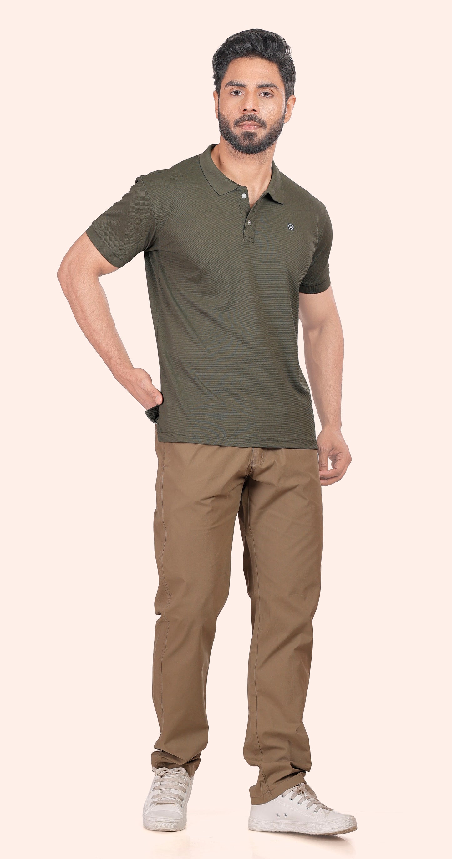 Men's Dark Green Classic Comfort Polo T-shirts