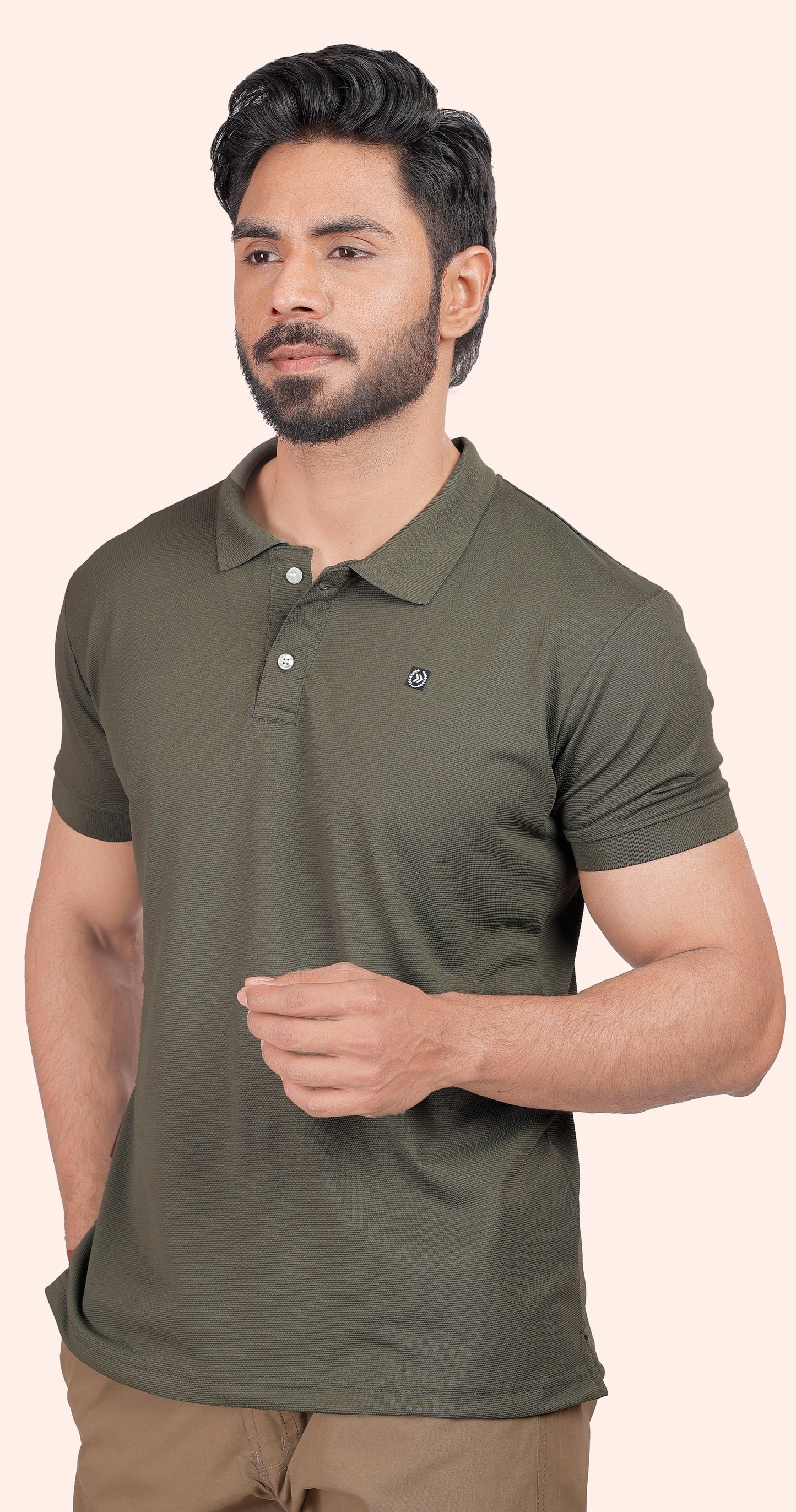 Men's Dark Green Classic Comfort Polo T-shirts