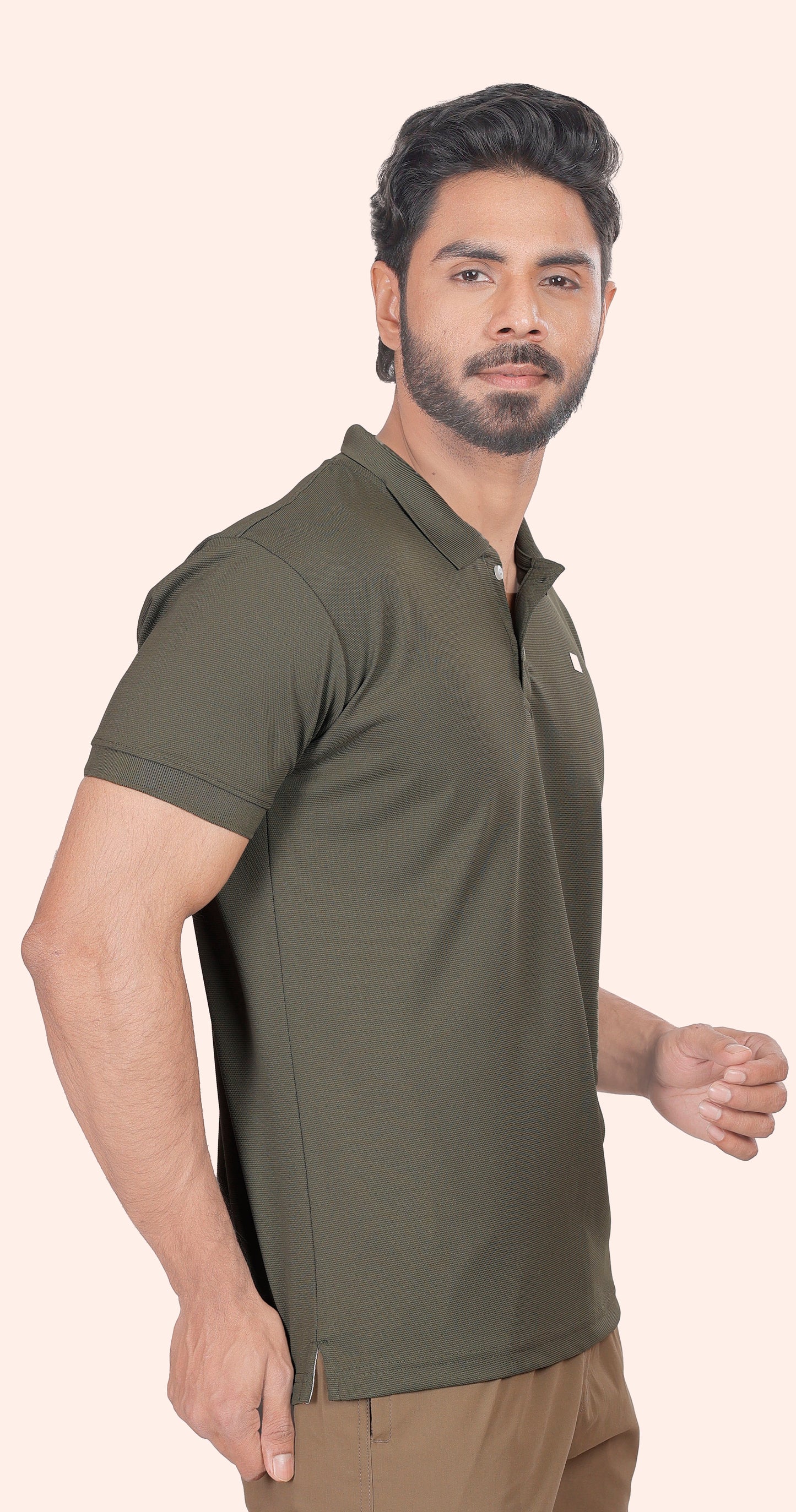 Men's Dark Green Classic Comfort Polo T-shirts
