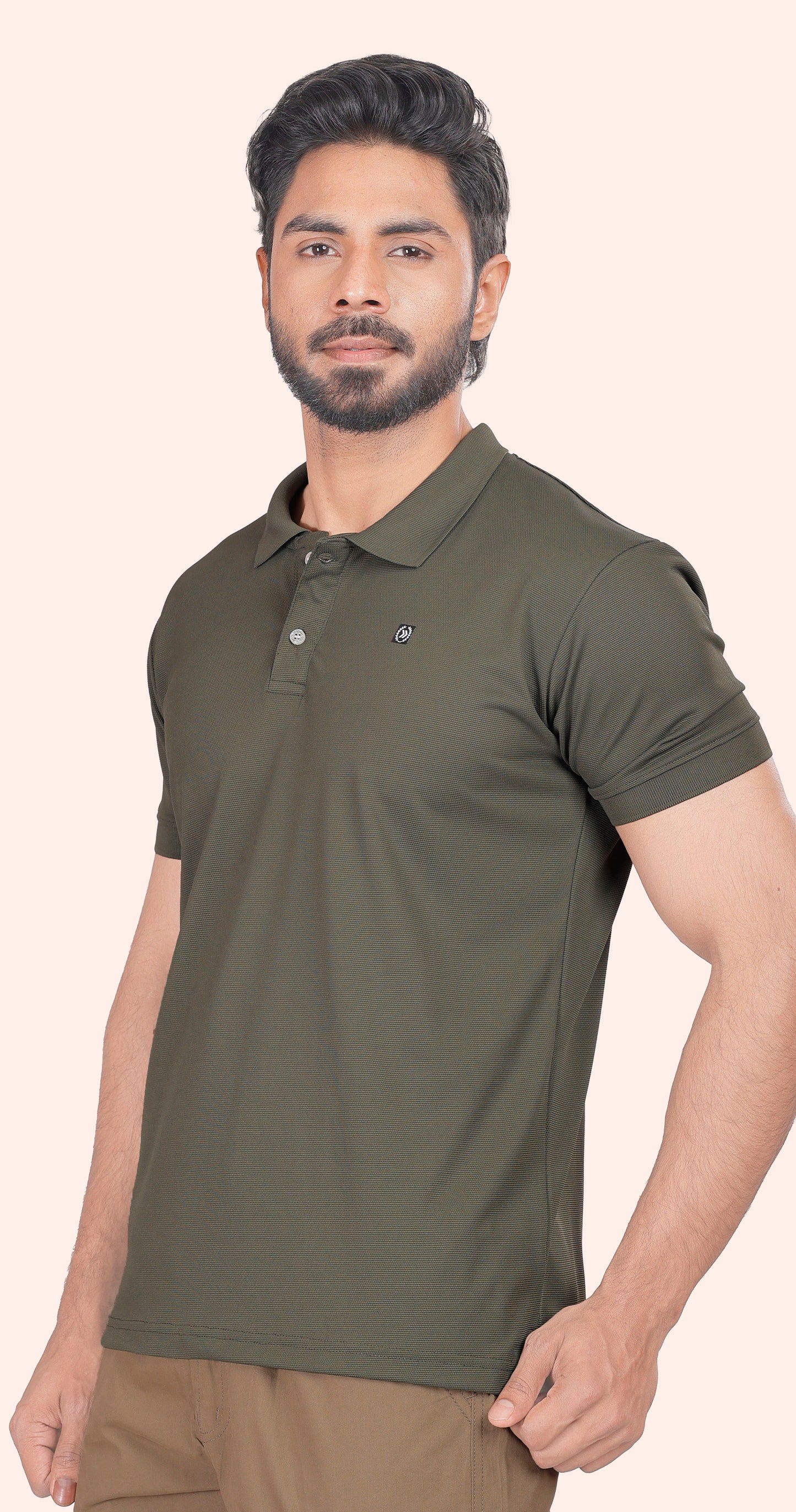 Men's Dark Green Classic Comfort Polo T-shirts