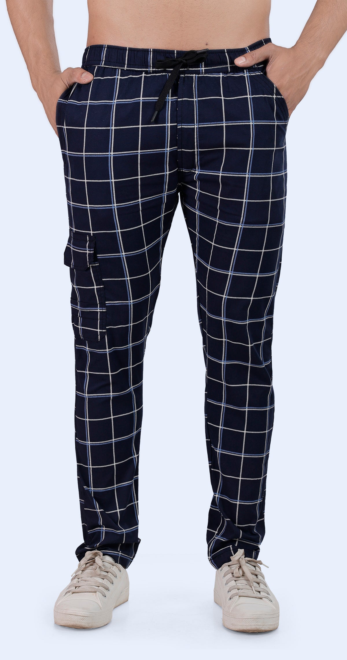 Men's Cozy Comfort Pyjama Pants Check Print Comfort Cotton
