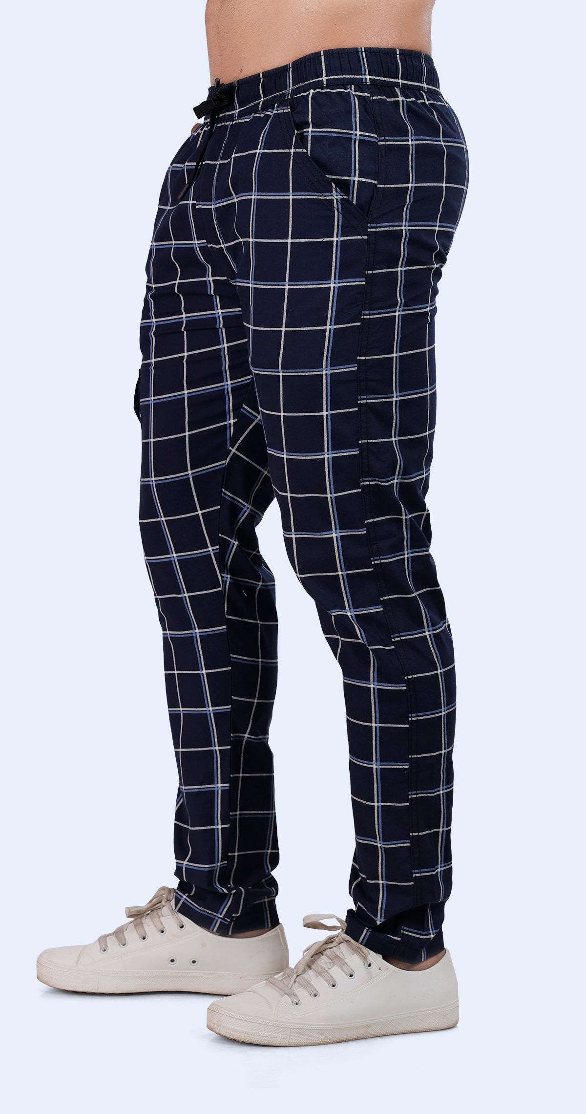 Men's Cozy Comfort Pyjama Pants Check Print Comfort Cotton